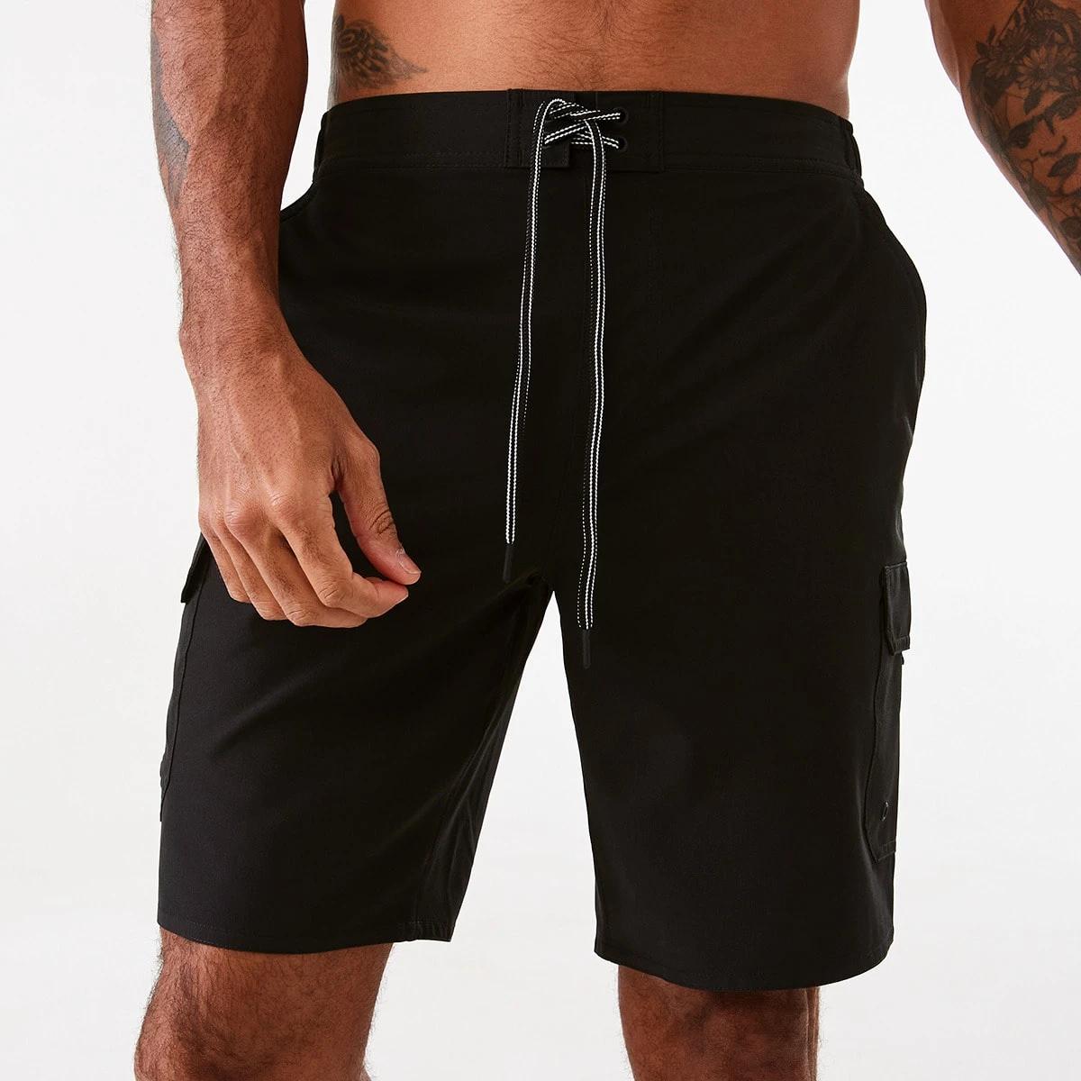 1 Stretch Cargo Boardshorts Black, 1 of 7