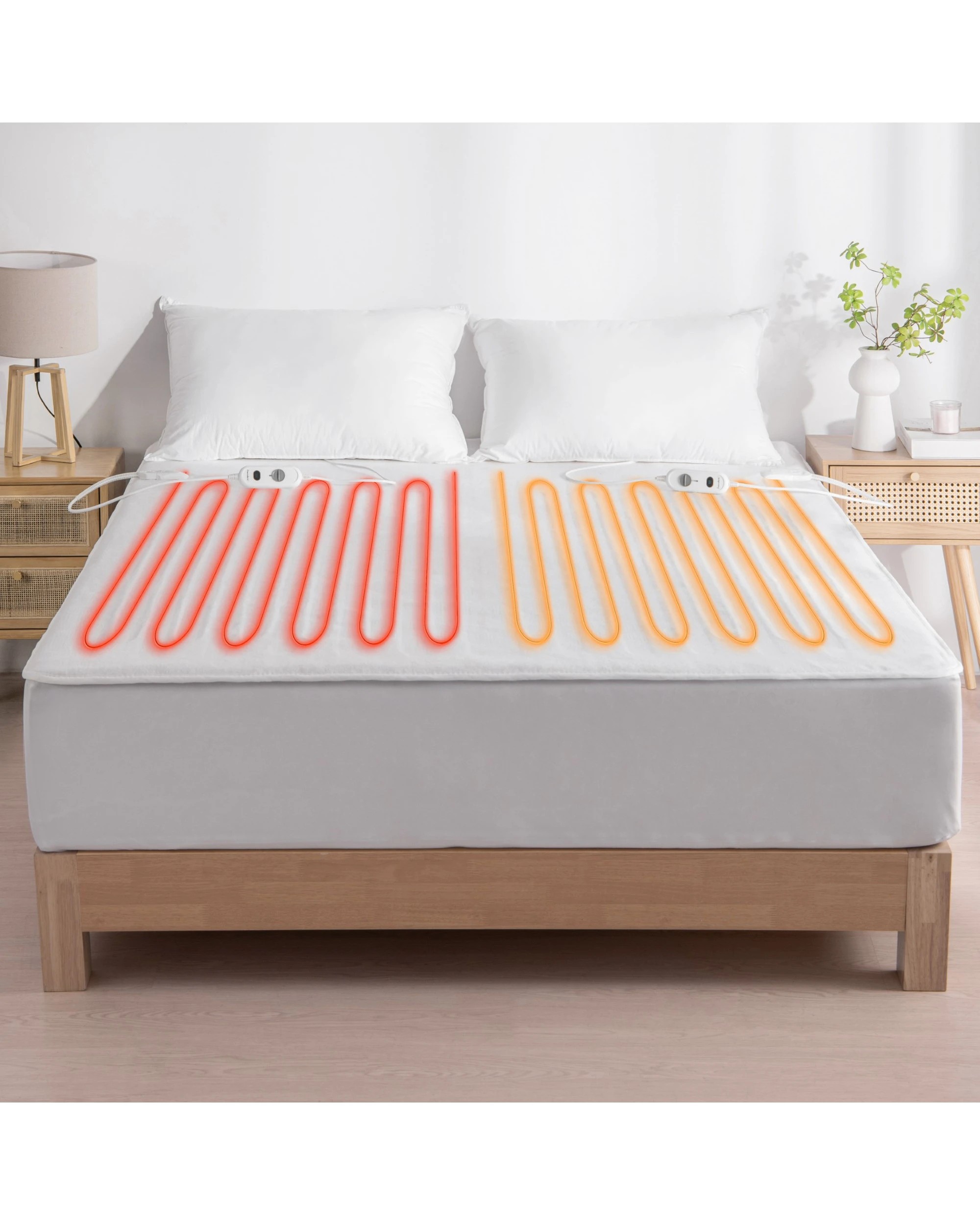 8 Dreamaker Essentials Fitted Washable Electric Blanket - Queen Bed - White, 8 of 9