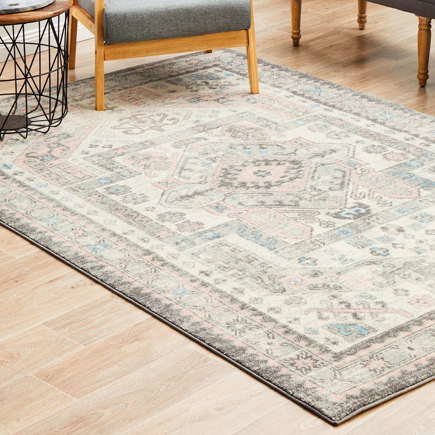 3 Common Ground Rugs Mason 704 230x160cm - Medium Power Loomed Pet Friendly Floor Rug - Grey, 3 of 9