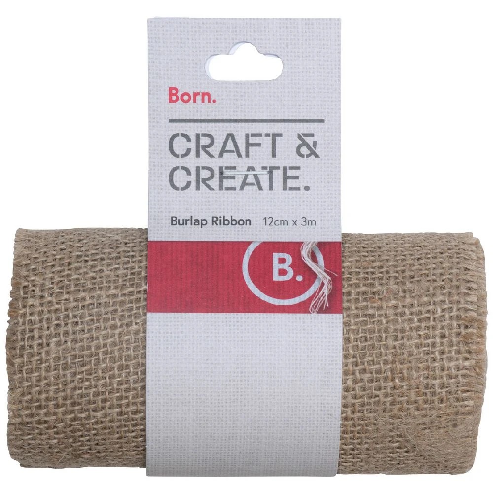 1 Born Wide Burlap Ribbon, 1 of 3