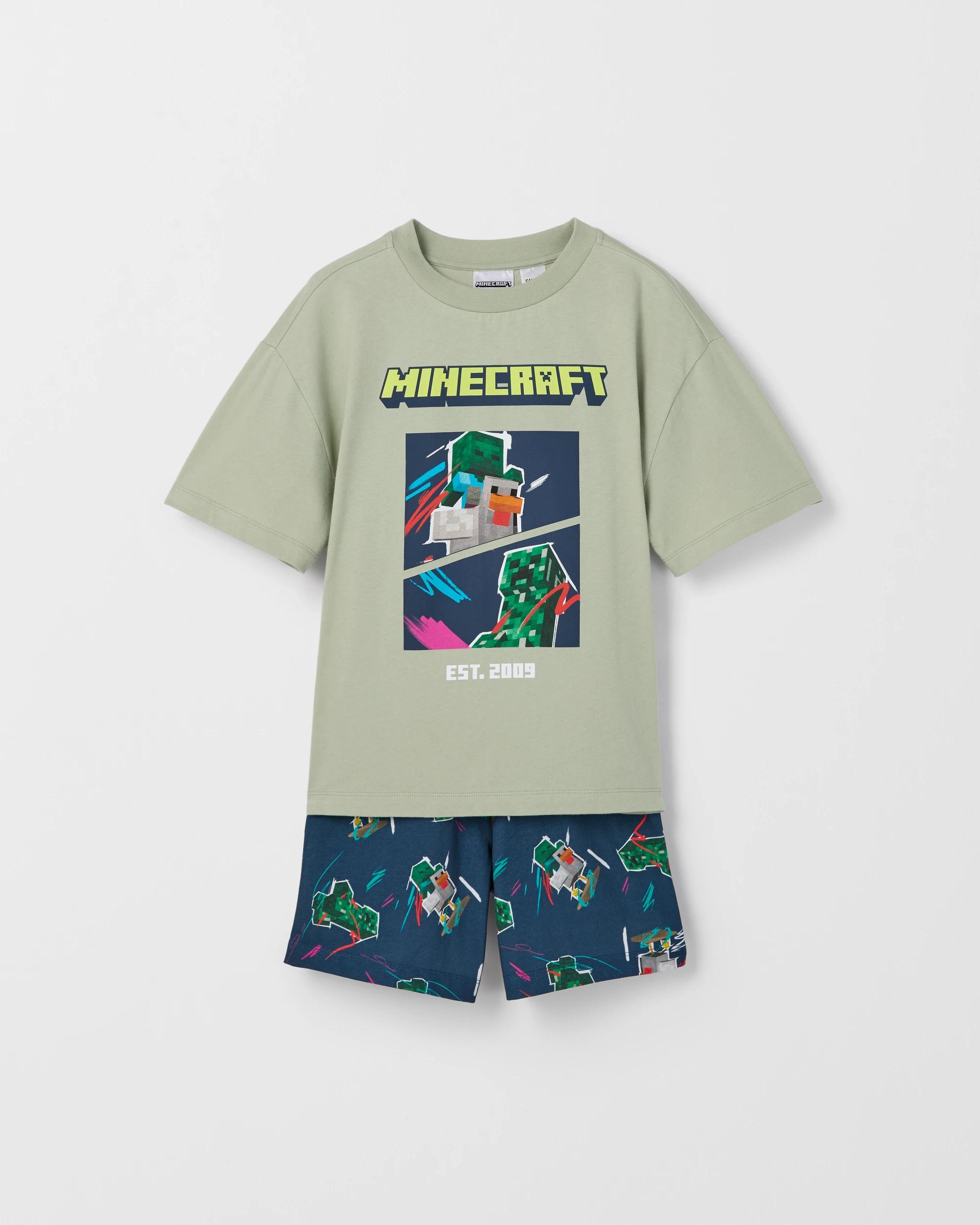 5 Minecraft Australian Cotton Older Boys Oversized Knit Pyjama Set MINECRAFT, 5 of 7