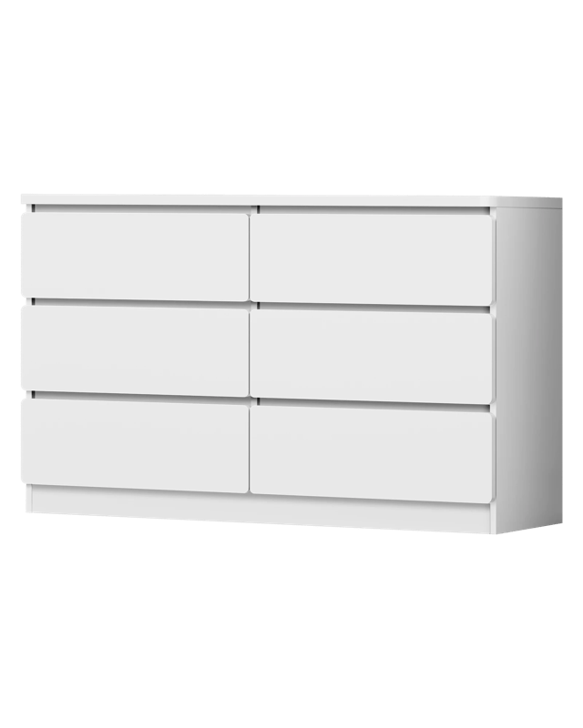 Alfordson 6 Chest of Drawers Minimalist Storage Cabinet Dresser - W