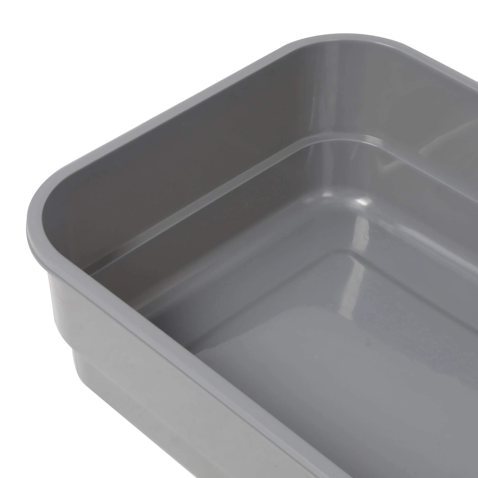 5 Pawz Large Cat Litter Box High Sided Open Top Cat Litter Tray 60cm Grey, 5 of 8