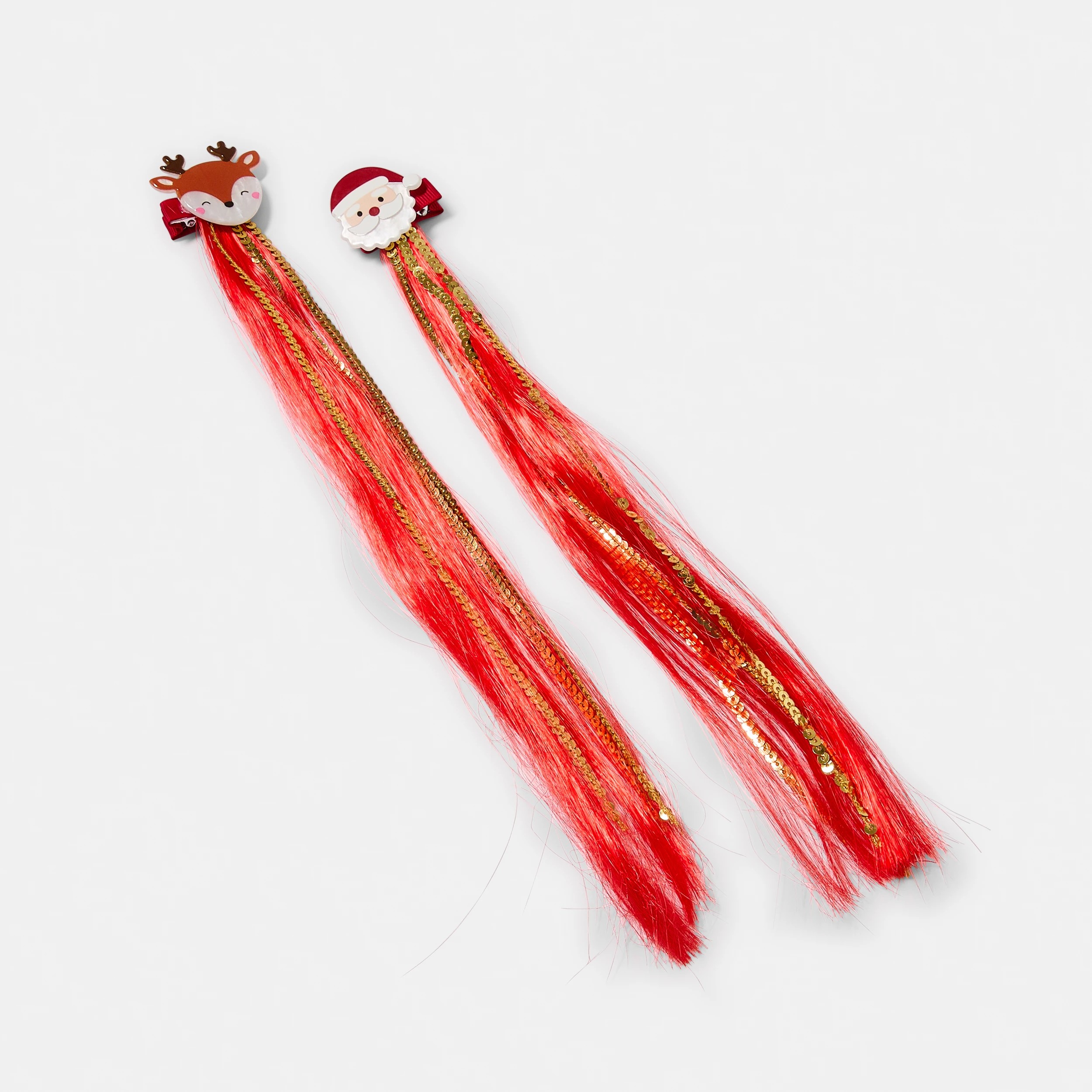 2 2 Pack Christmas Hair Extension Clips, 2 of 4