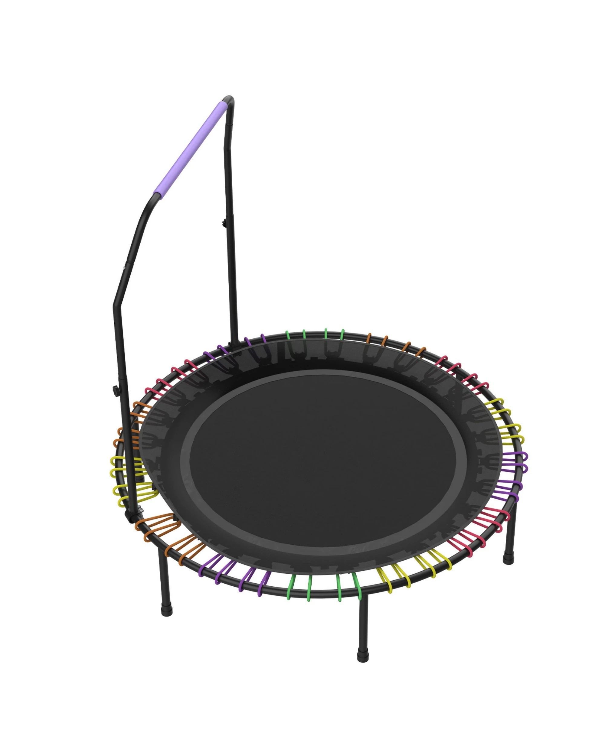 3 Advwin Mini Fitness Trampoline 48" Rebounder with Adjustable Foam Handle, 3 of 7