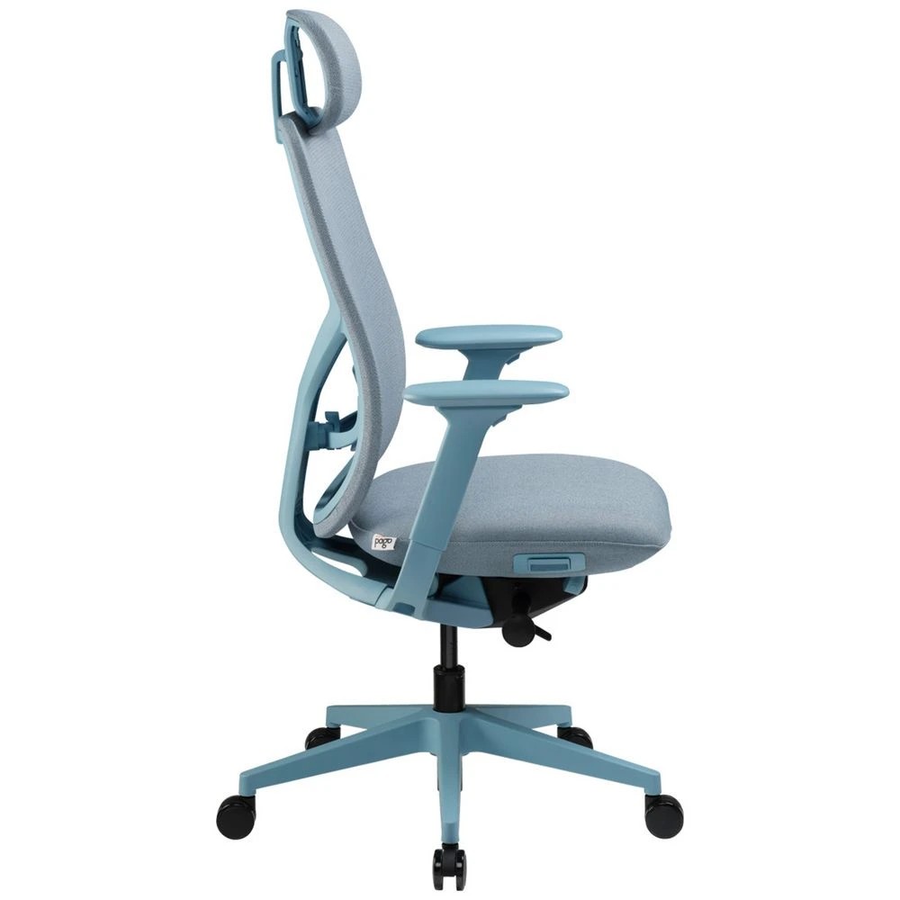 2 Pago Electra Office Chair with Headrest Blue Ergonomic Chairs and Desk Chairs, 2 of 10
