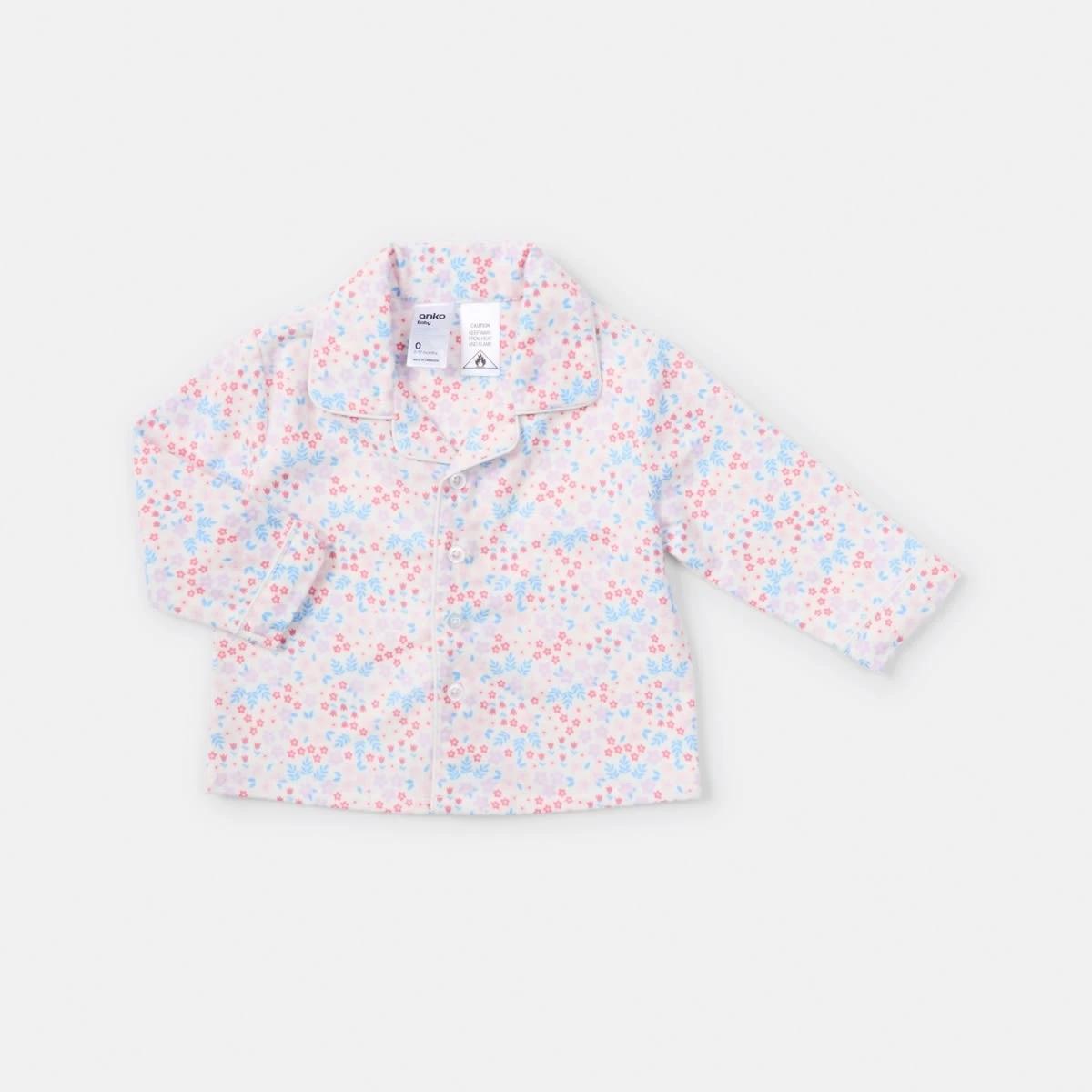 4 Flannelette Pyjama Set Wht Floral, 4 of 7