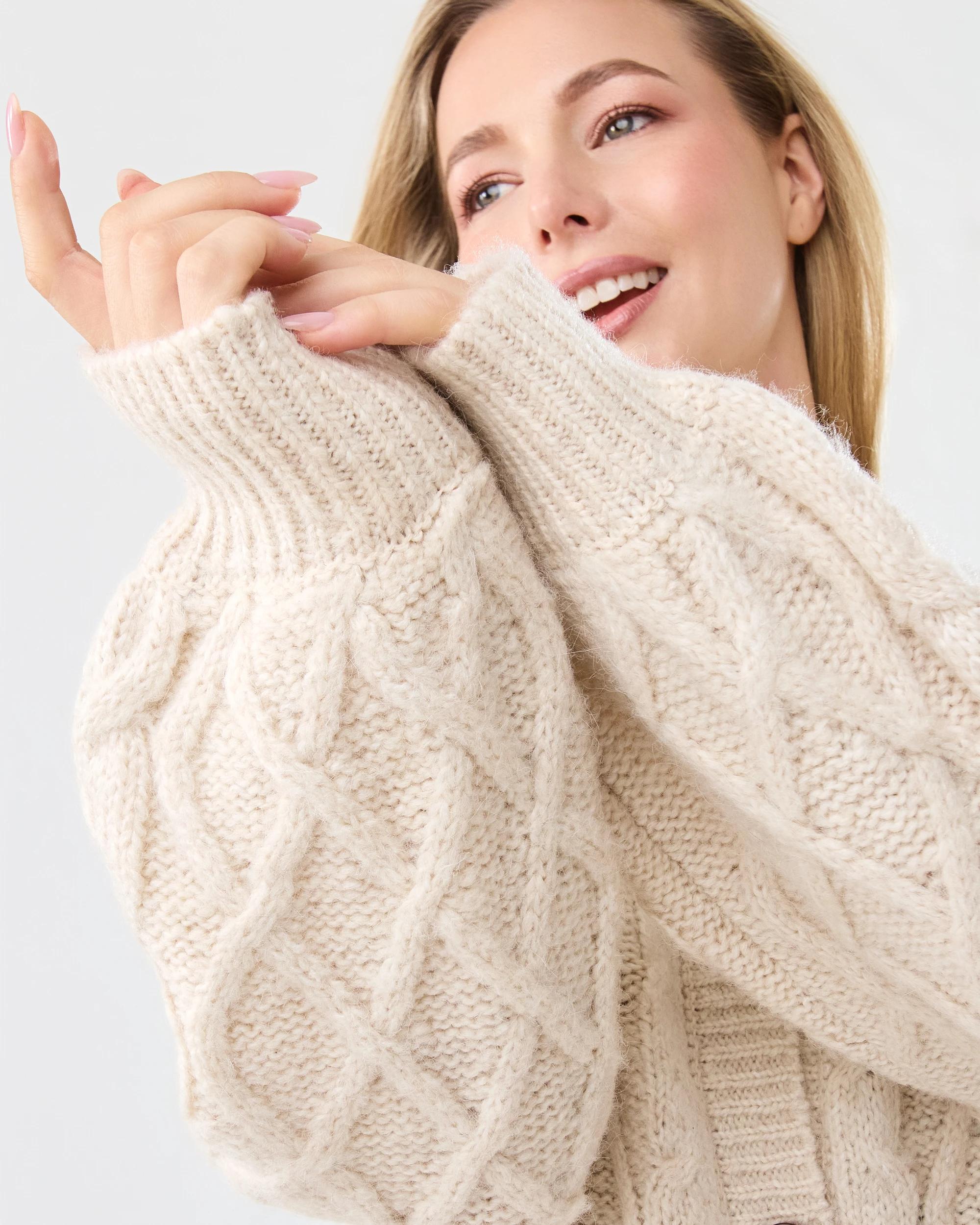 8 Cable Cardigan Bge Otml, 8 of 9