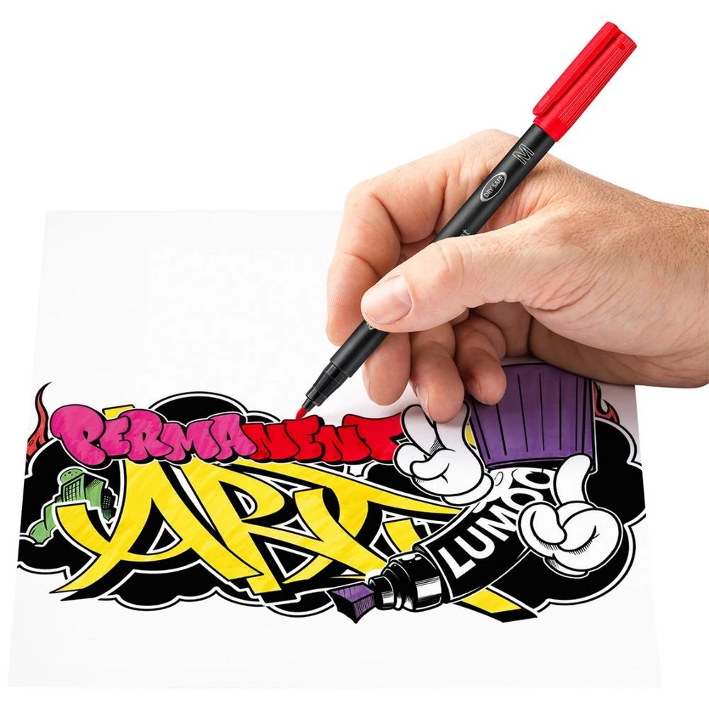 6 Staedtler Lumocolor Permanent Marker Medium Brights 4 Pack, 6 of 6