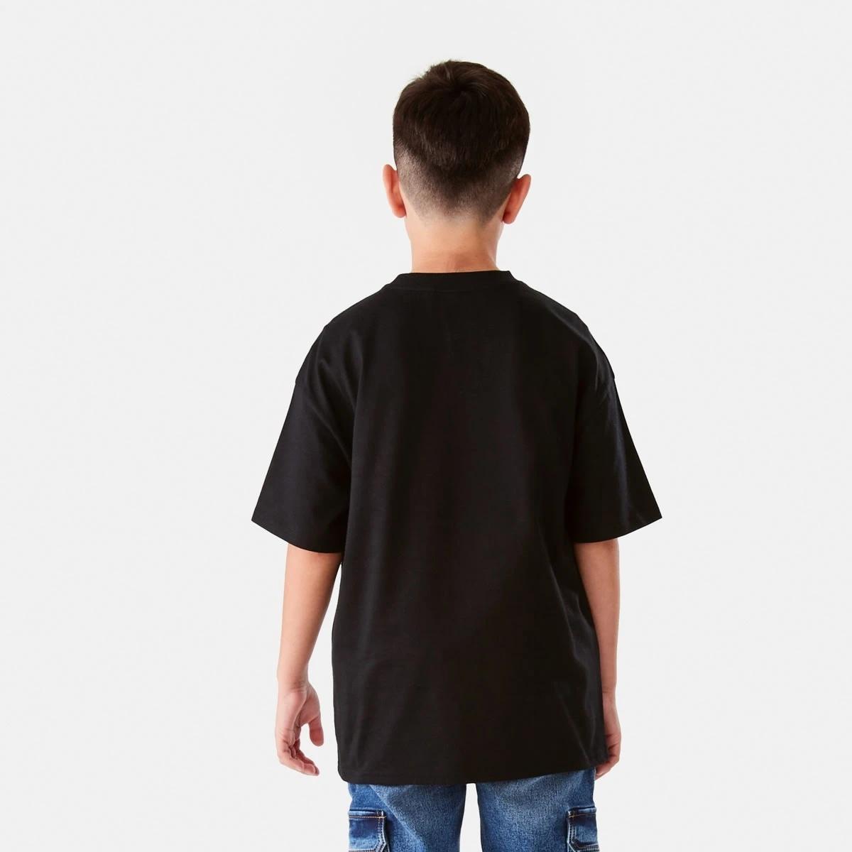 2 Short Sleeve Oversized T-shirt Black, 2 of 9