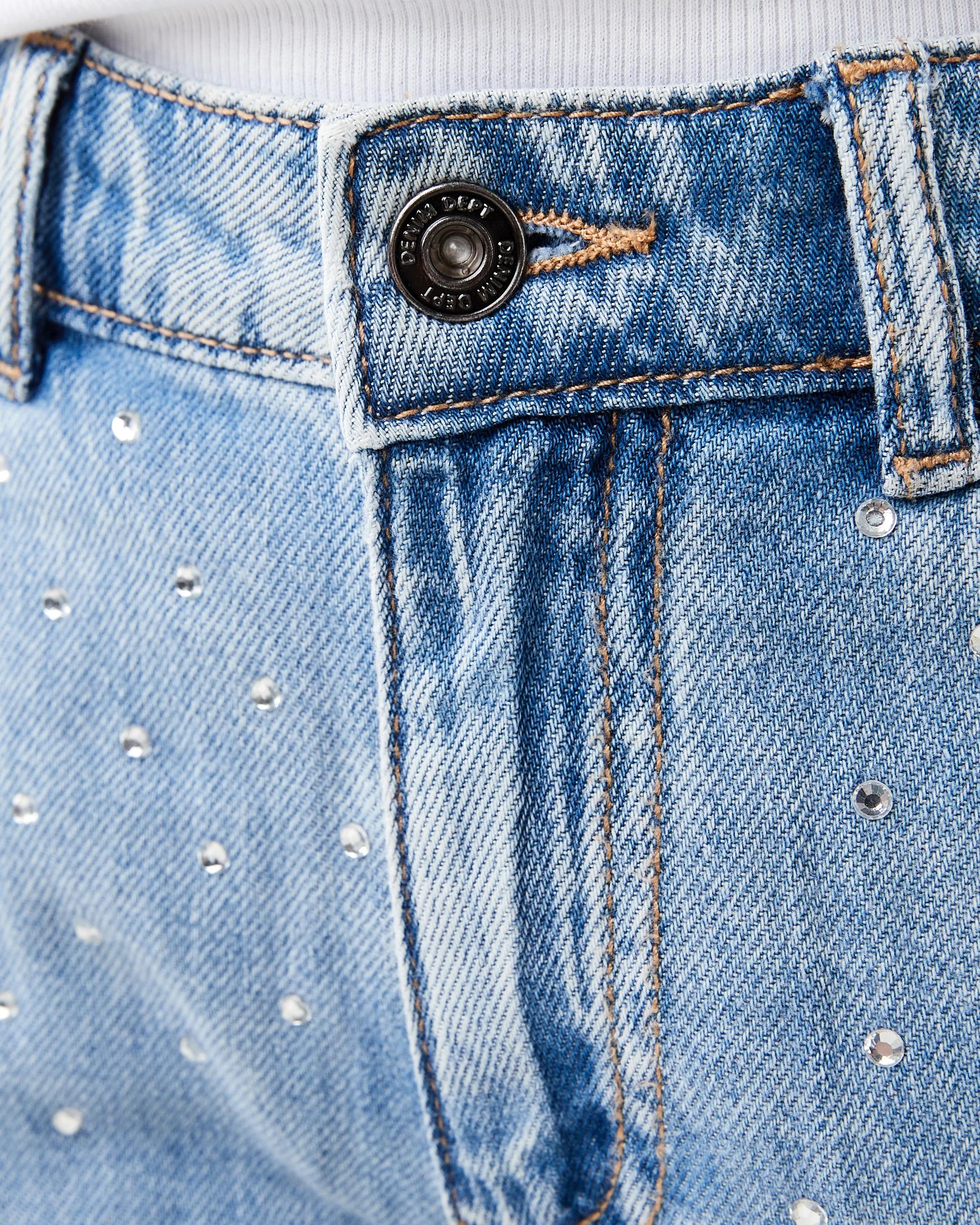 3 Diamante Denim Shorts Light Wash, 3 of 8