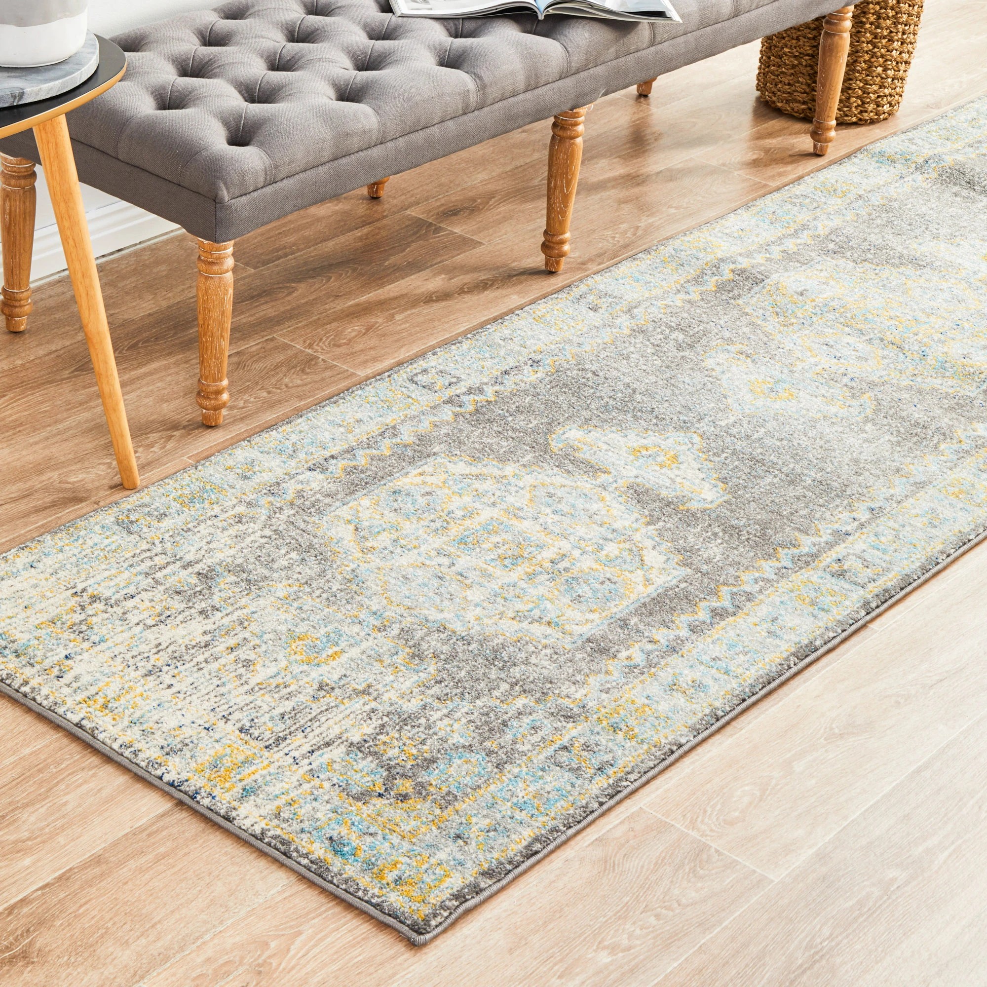 3 Common Ground Rugs Era 944 400x80cm - Large Runner Rug - Grey, 3 of 8