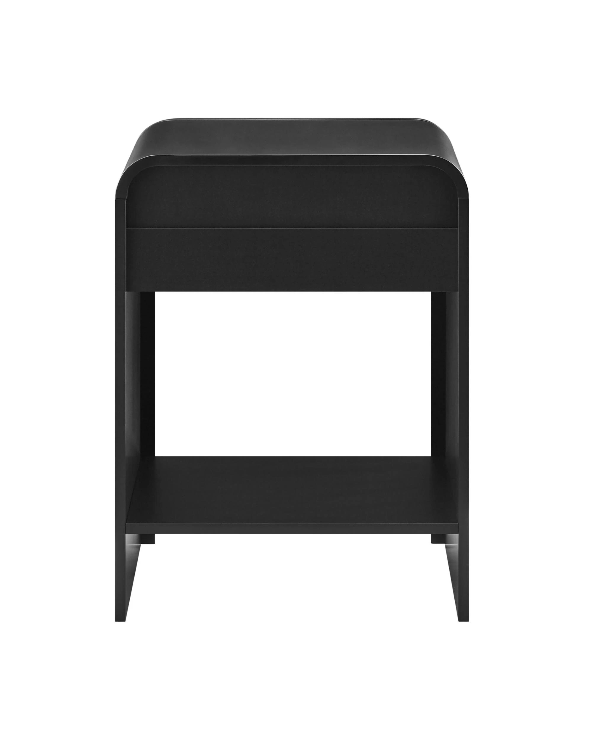 4 Kodu Bedside Unit Side Table 1 Drawer - Black, 4 of 9