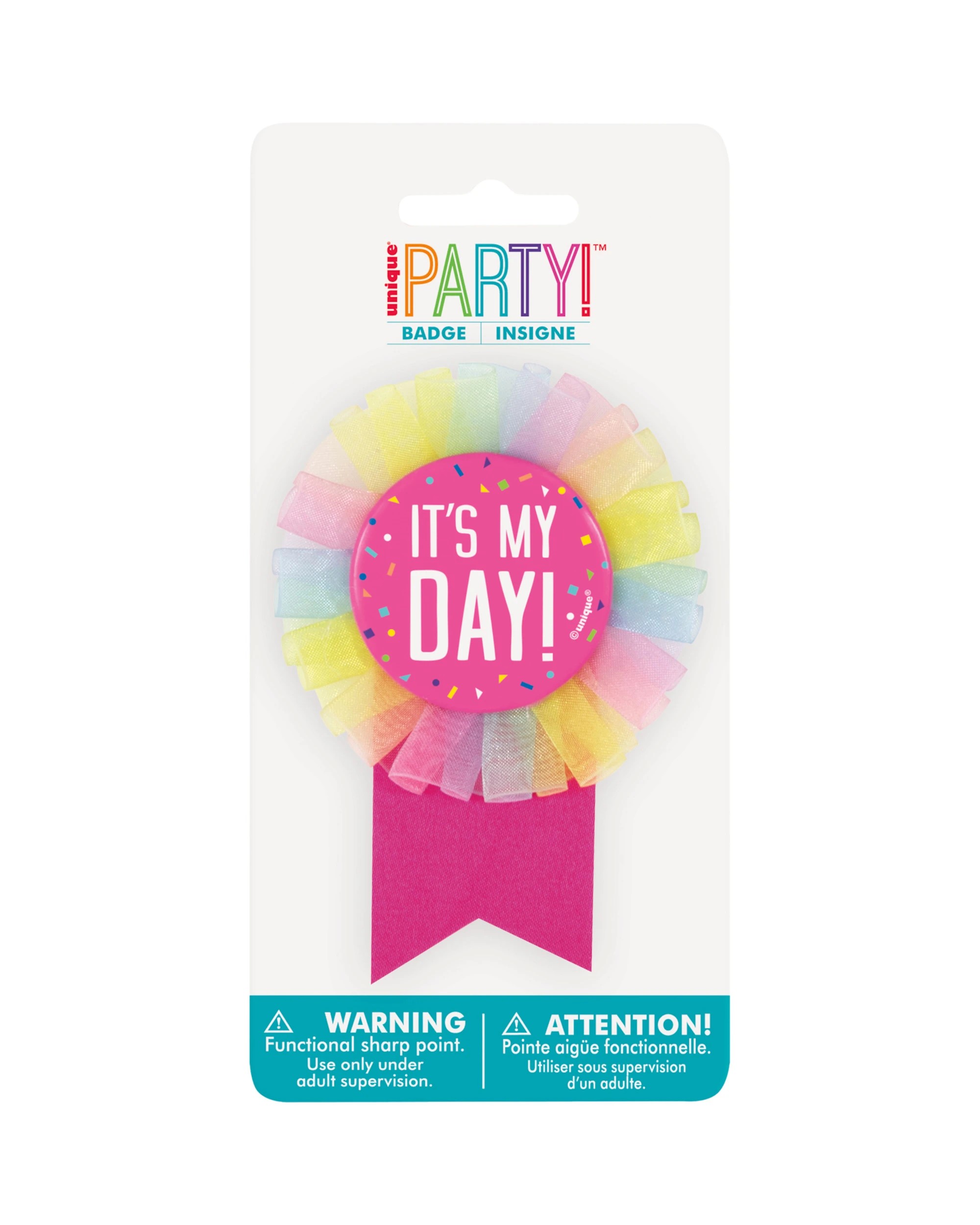 2 Meteor Party Its My Day Pastel Award Ribbon Accessory for Celebrations - Multi, 2 of 3