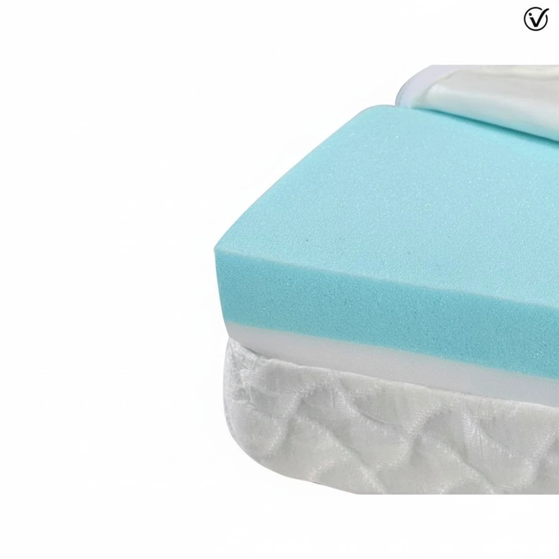 4 Giselle Bedding Foldable Mattress Folding Foam Cot Bed Cool Gel - White, 4 of 4