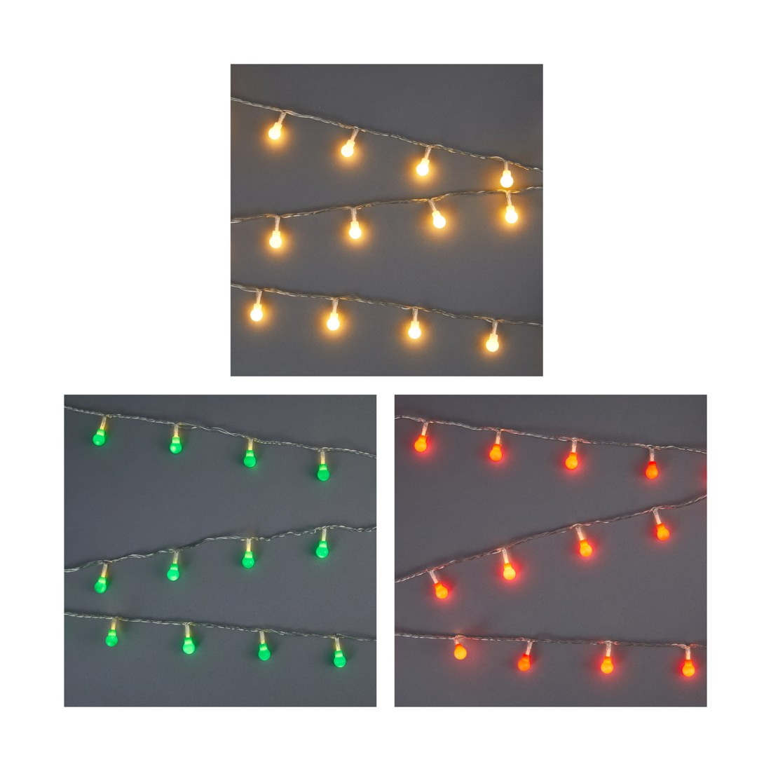 1 Low Voltage 150 LED Multifunction Warm White Berry Lights - Assorted, 1 of 7