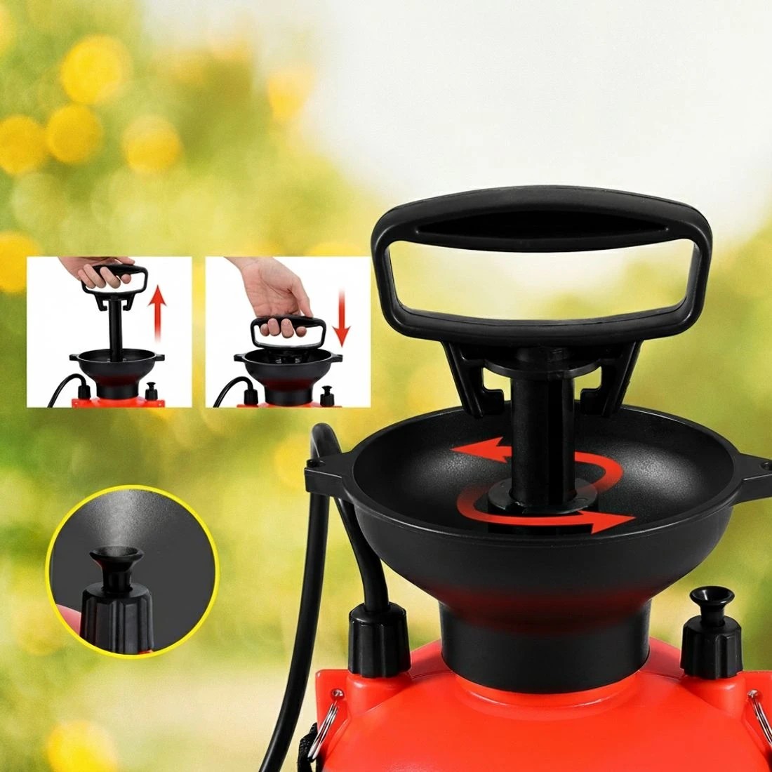 5 Giantz Weed Sprayer Pressure 7L Shoulder Garden Spray - Orange, 5 of 7