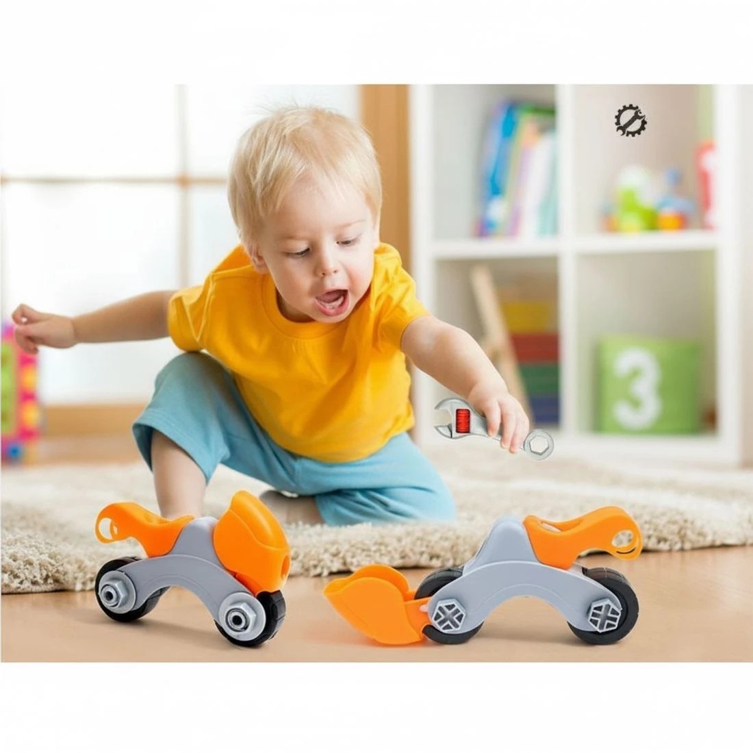 5 Keezi Kids Pretend Workbench DIY Tools 54 Piece Children Role Play Toys - Multi, 5 of 5