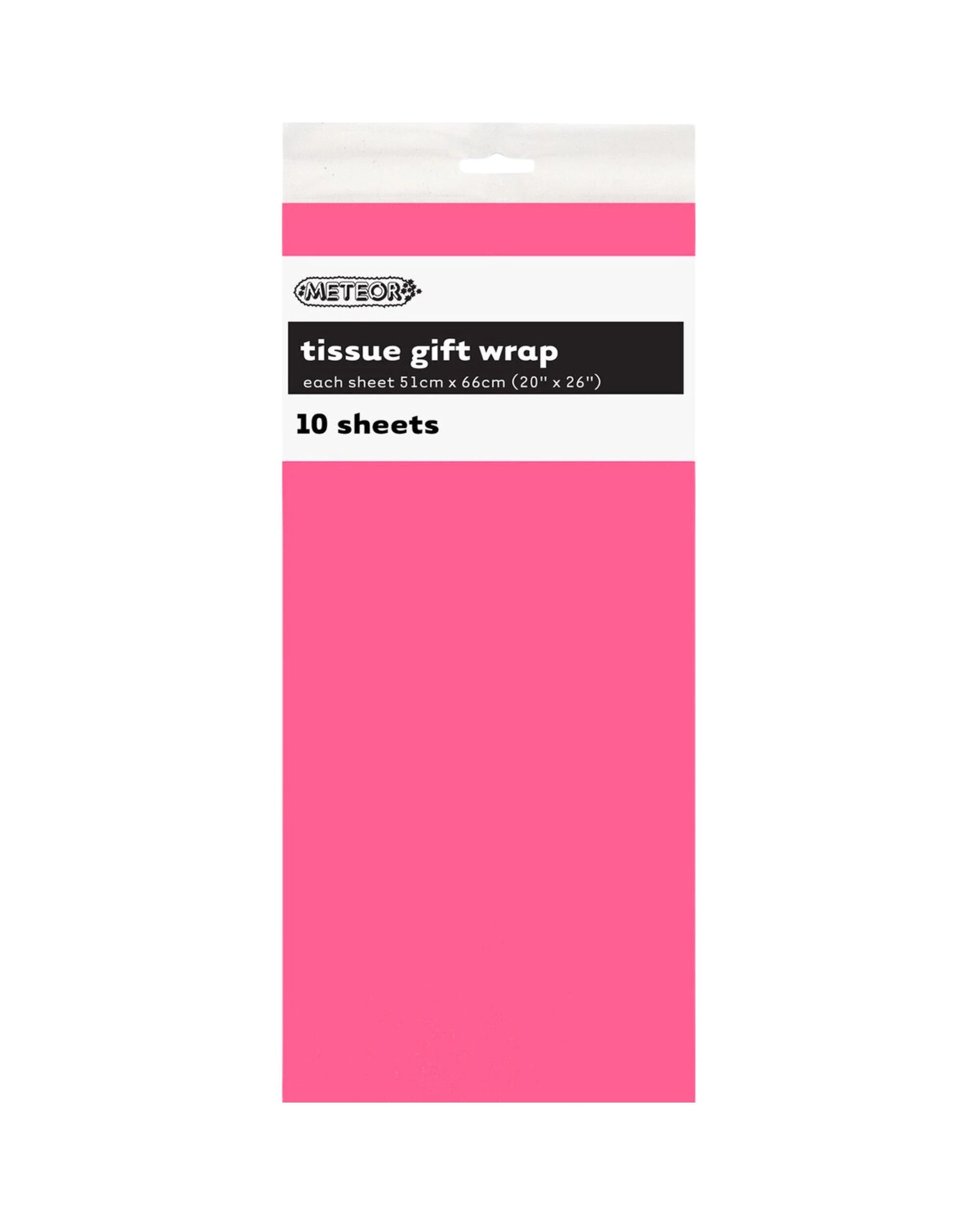 1 Meteor Hot Tissue Paper 10 Sheets - Pink, 1 of 1