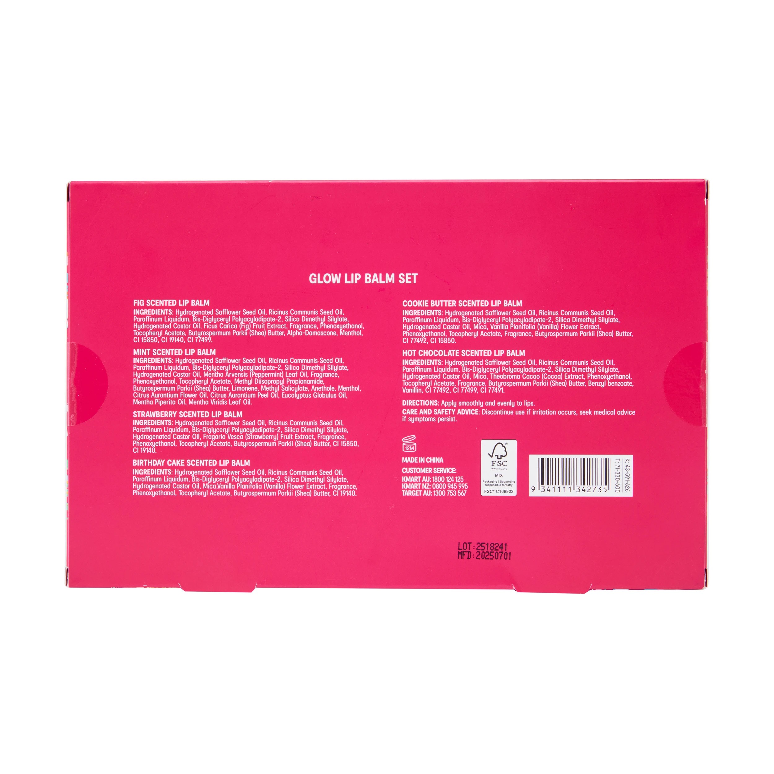 5 OXX Skincare 6 Piece Lip Balm Set, 5 of 5