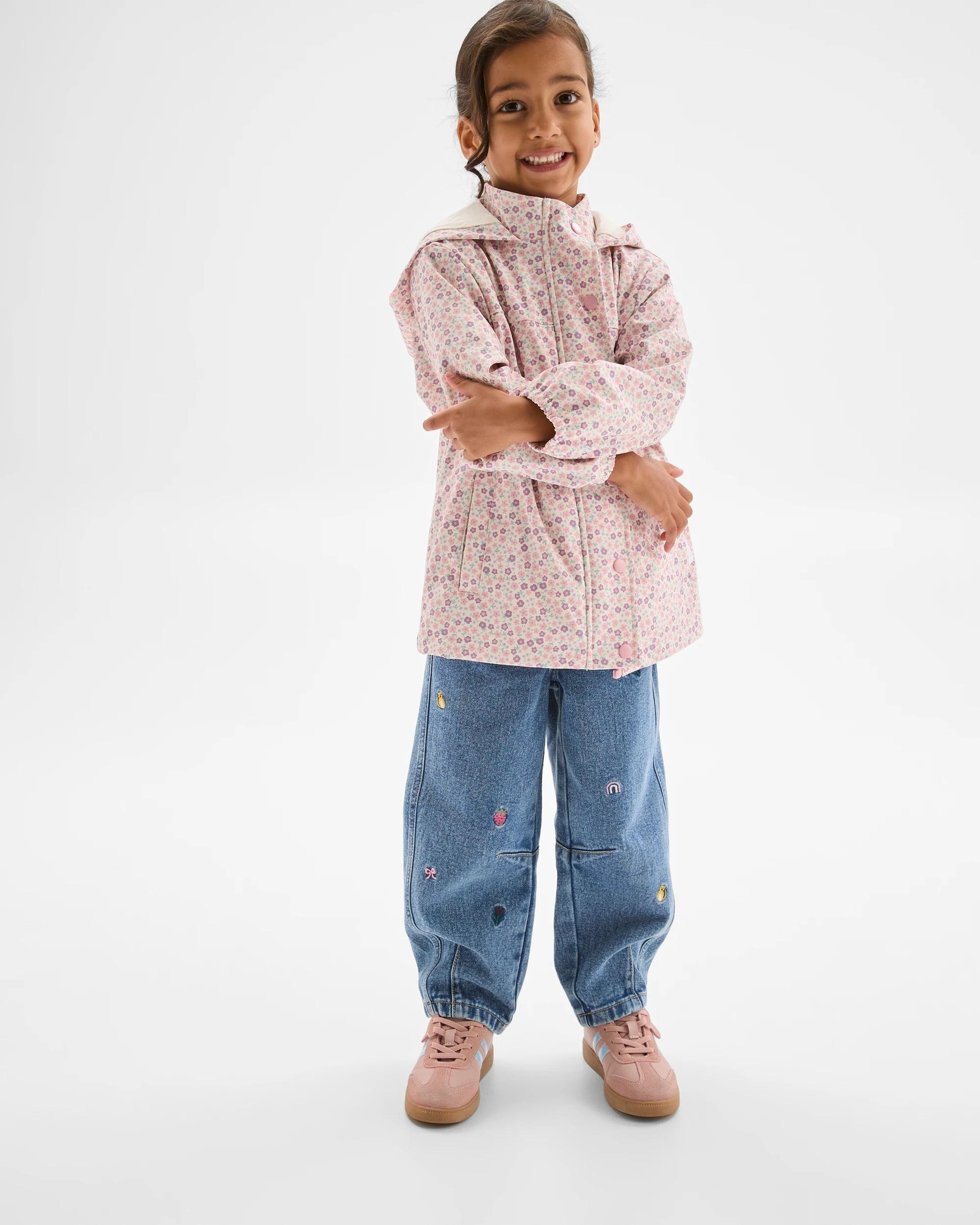 3 Target Kids Spray Jacket PINK DITSY AOP, 3 of 6