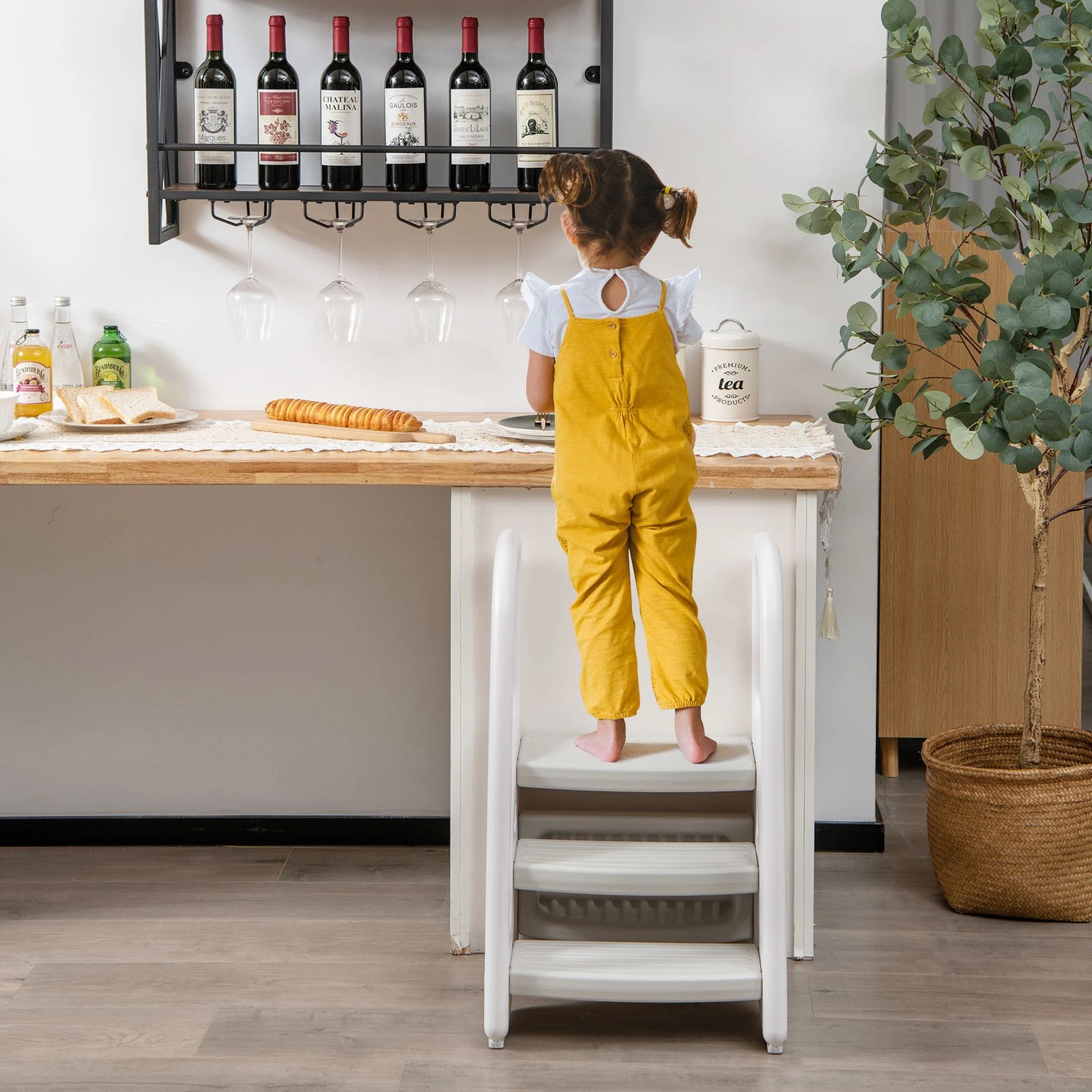 4 Costway 3-Step Stool Toilet Potty Training, 4 of 4