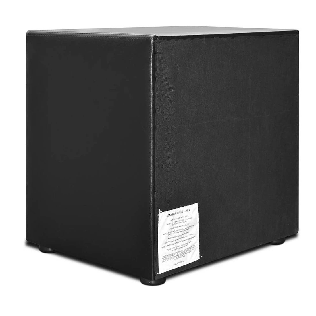 10 Artiss Bedside Table 2 Drawers Side Table Leather - Black, 10 of 10