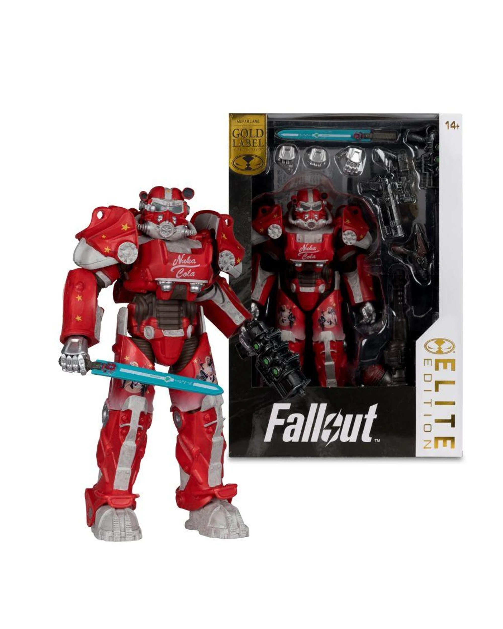1 McFarlane Fallout 76 Nuka Cola T-60 Elite Edition Gold Label 7 inch Figure, 1 of 9