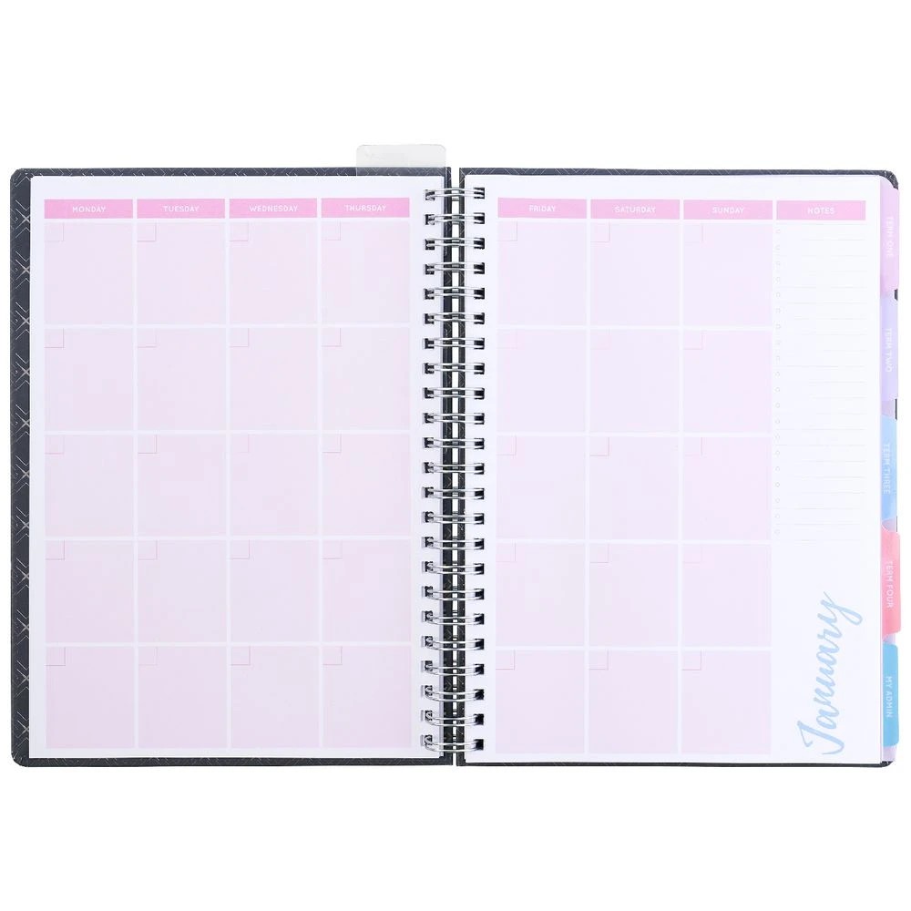 7 Otto A4 Teachers' Undated Planner Geo Black, 7 of 10