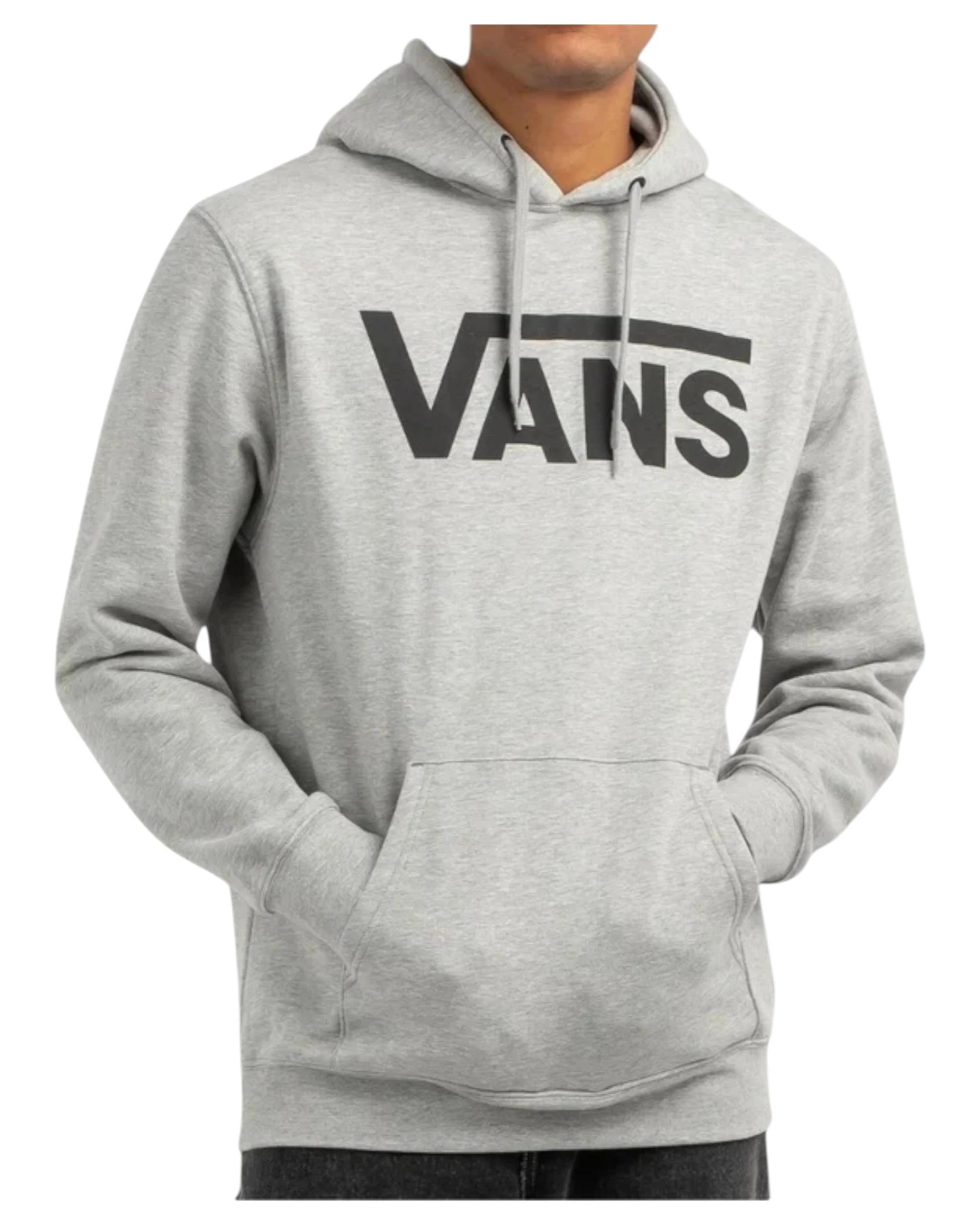 3 Vans Mens Classic Pullover Grey Hoodie GREY, 3 of 4