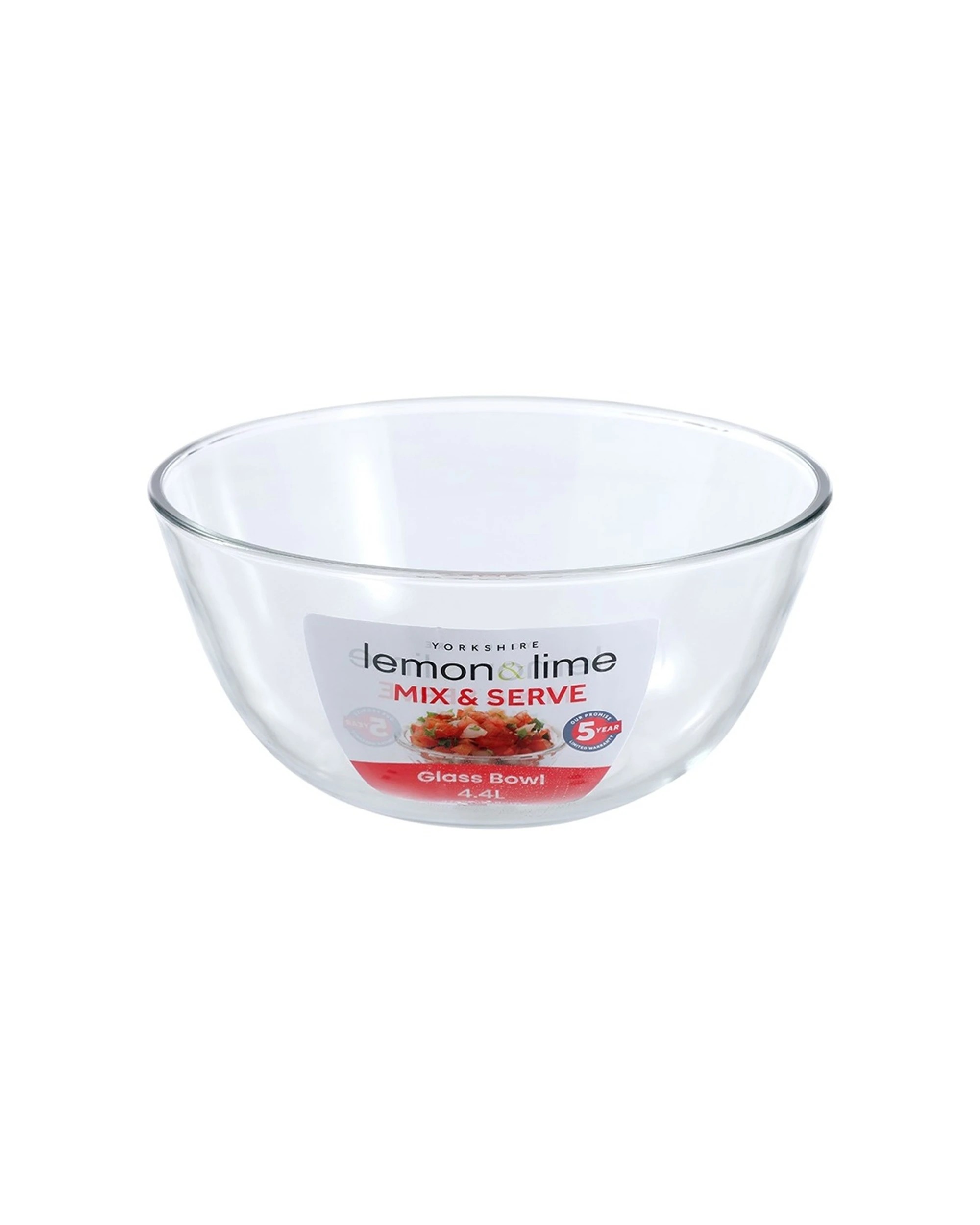 2 Lemon & Lime 3PK Yorkshire Glass Mixing Bowl Oven Safe 4.4L - Clear, 2 of 6