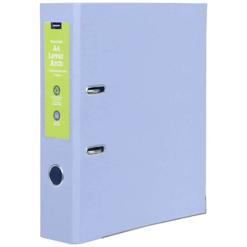 1 J.Burrows A4 Lever Arch Pale Lilac, 1 of 6