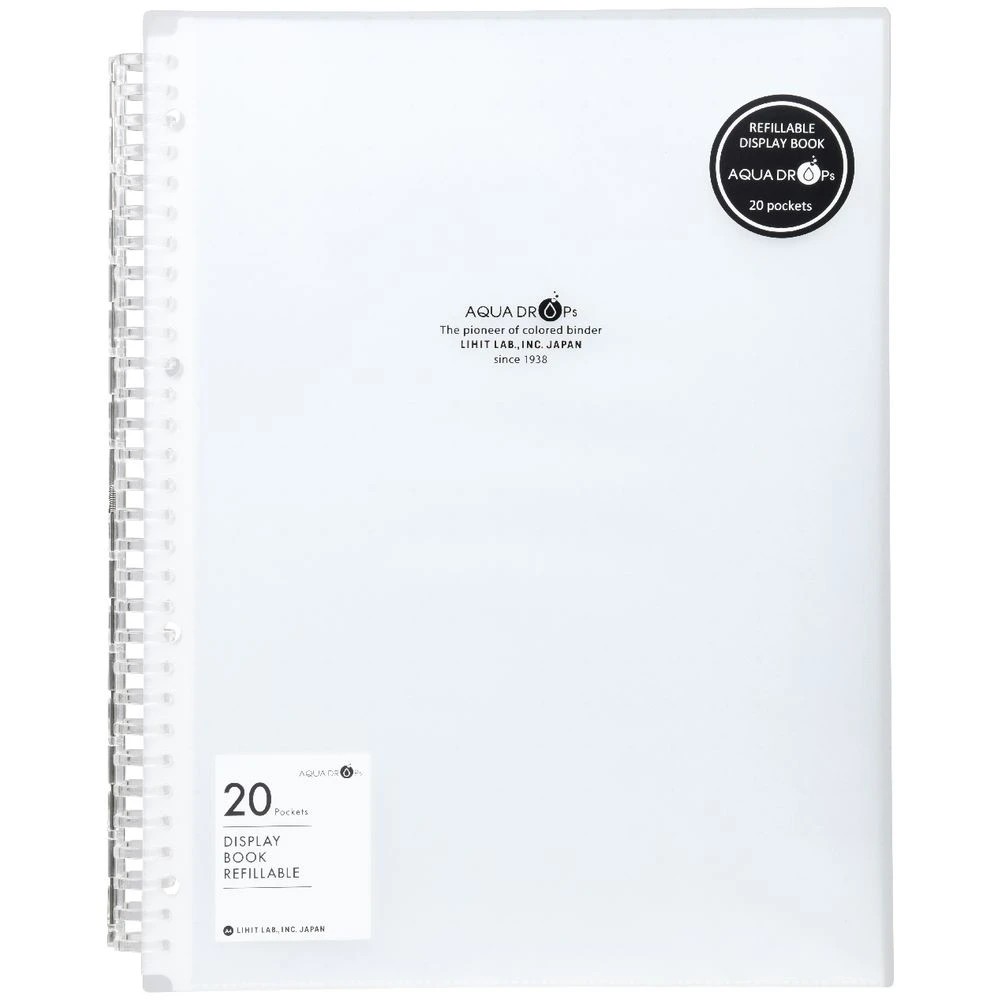 2 Aqua Drops A4 Refillable Display Book 20 Sheets Clear, 2 of 4