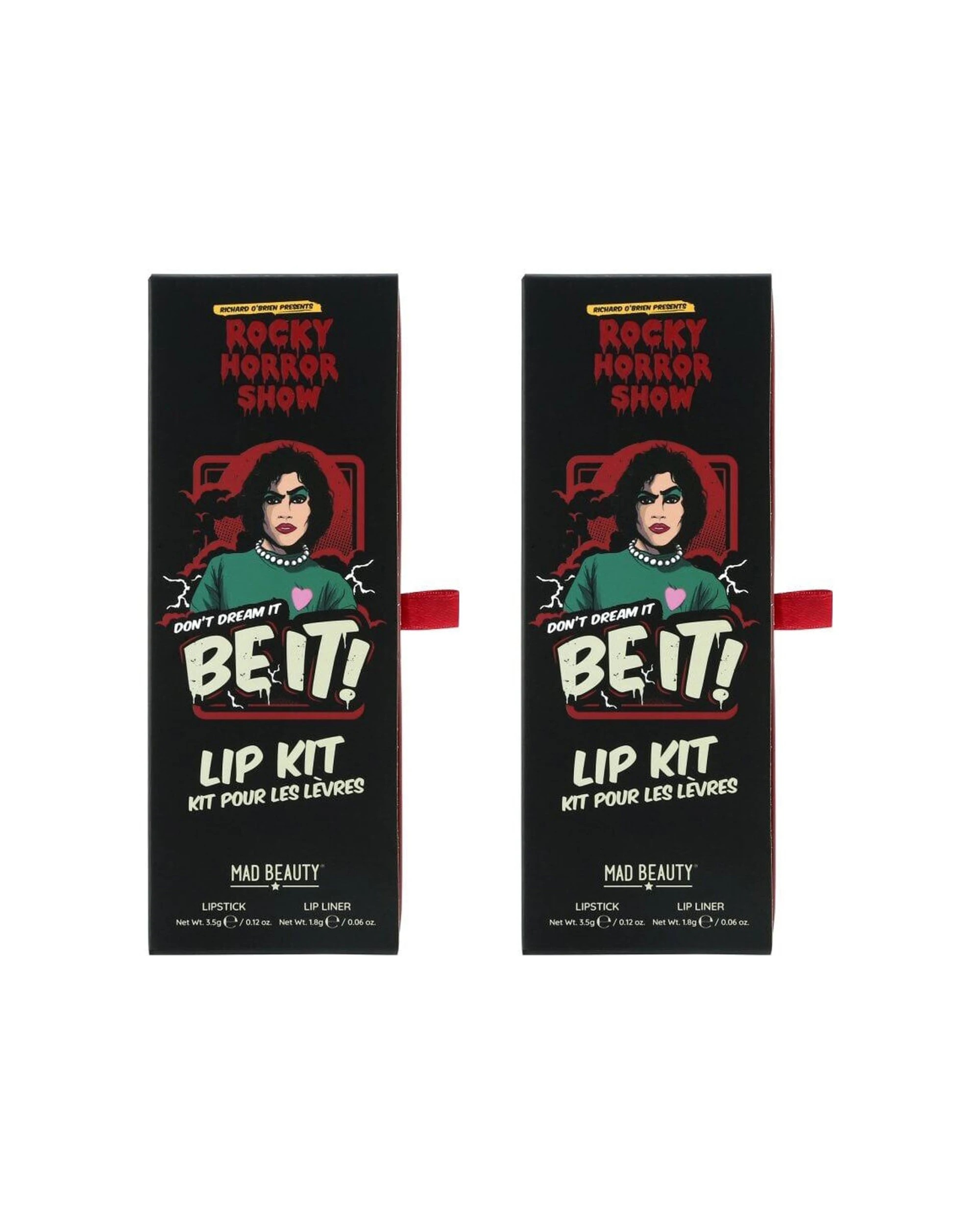 1 Rocky Horror Show Satin Finish Lipstick And Lip Liner Makeup Kit 2PK - Red, 1 of 5