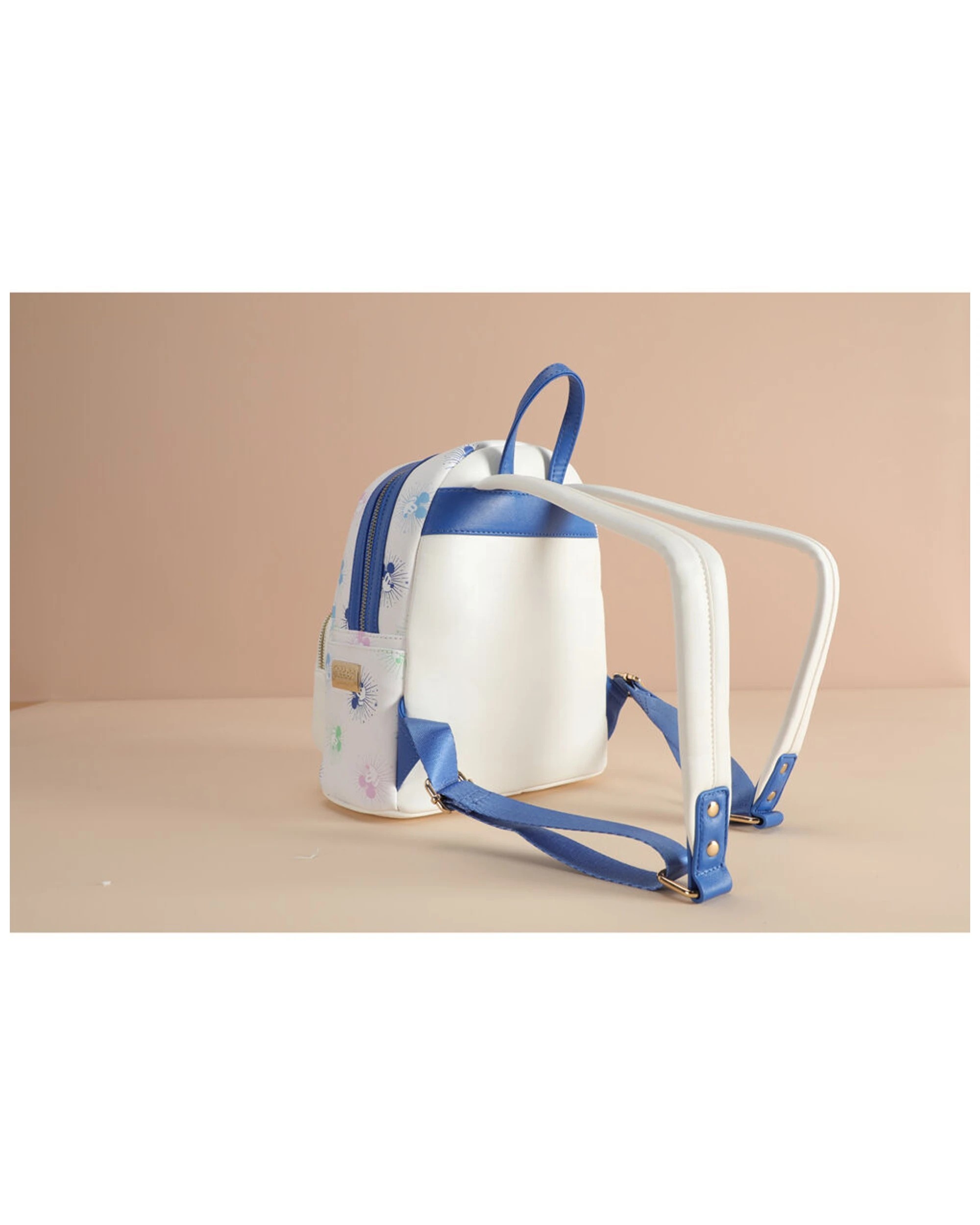 3 Disney Mickey Deluxe PU Leather Kids Travel Backpack 29x29cm Polyester - Multi, 3 of 7