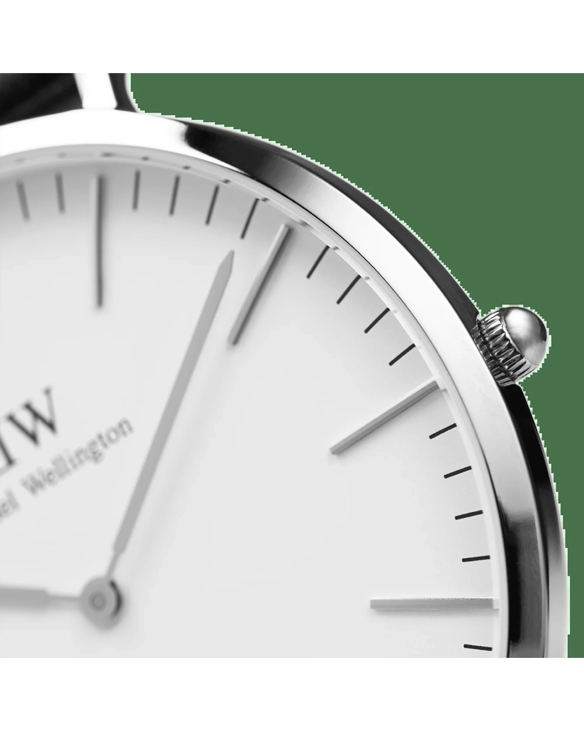 2 Daniel Wellington Classic 40mm St Mawes Silver Brown Leather Strap White Dial, 2 of 6