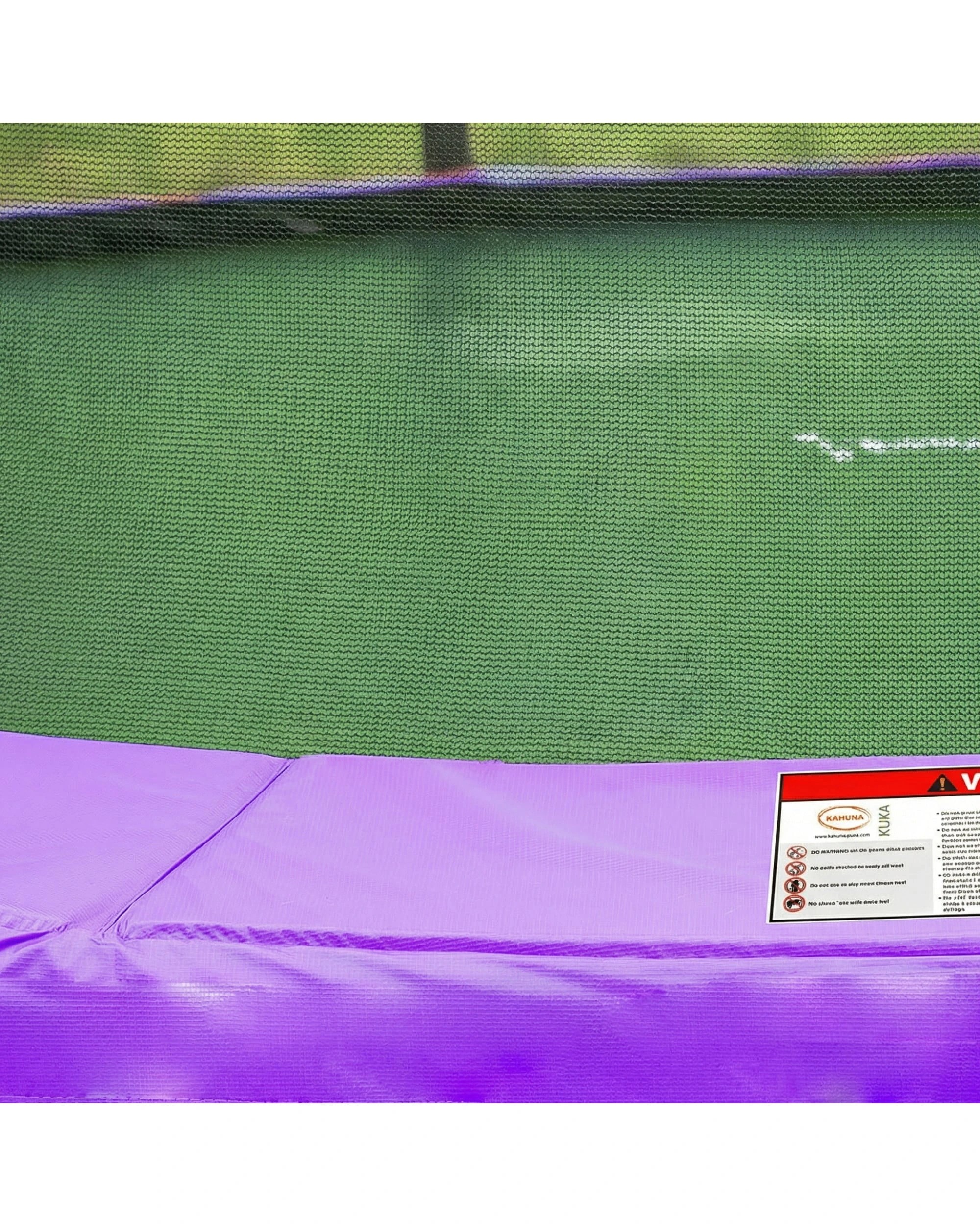 3 Kahuna Blizzard 8 ft Trampoline Green with Basketball Set Purple - Pink, 3 of 5