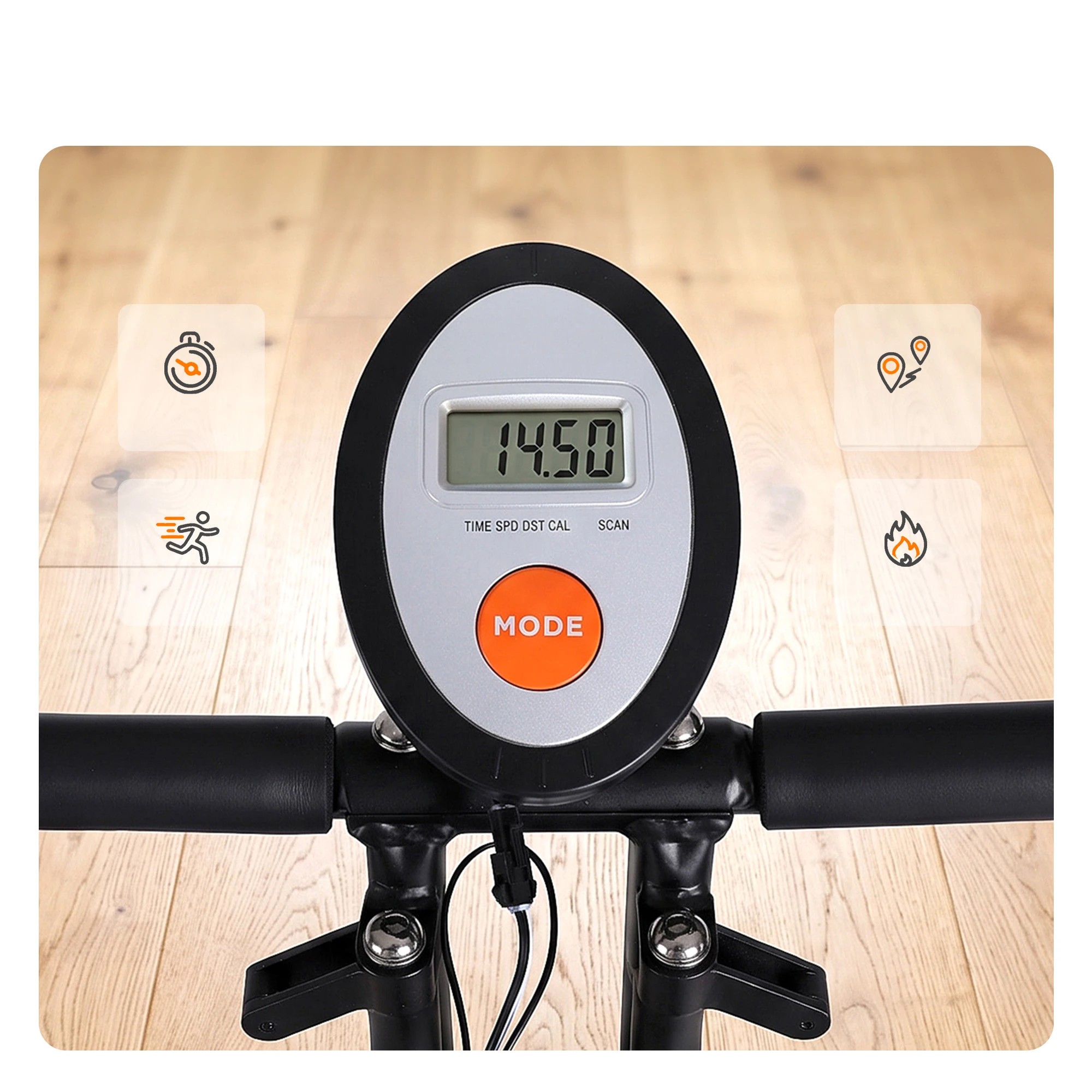 7 Everfit Folding Exercise Bike Magnetic X-Bike Indoor Cycling Resistance - Black, 7 of 10