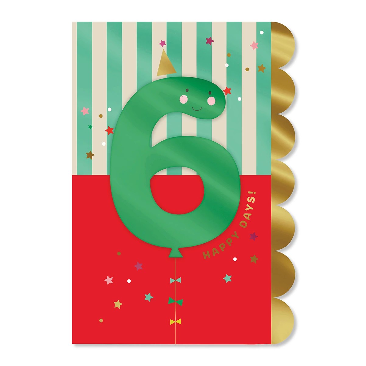 3 Hallmark 6th Birthday Card - Balloon, 3 of 3