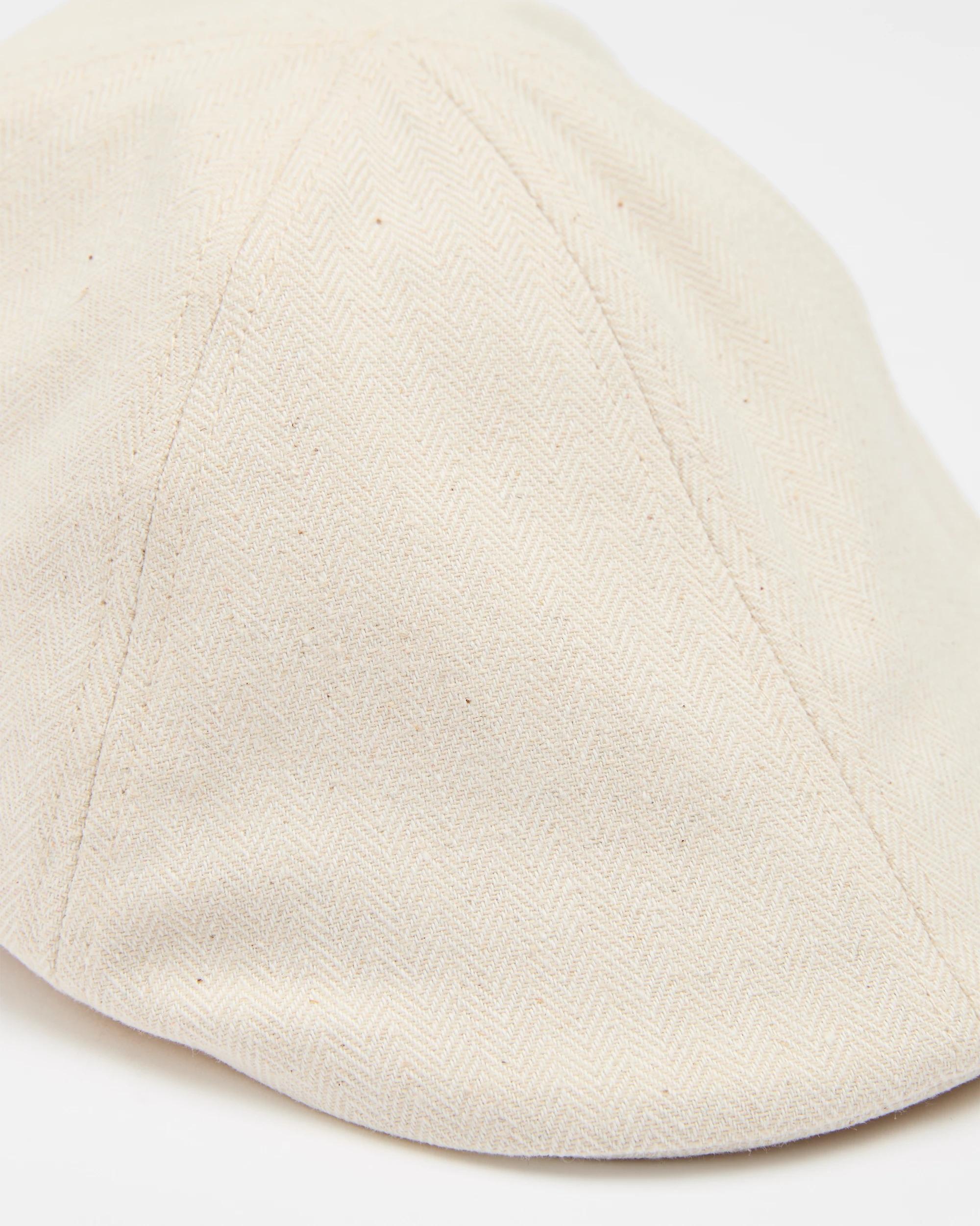 2 Target Mens Textured Flat Cap NATURAL, 2 of 4