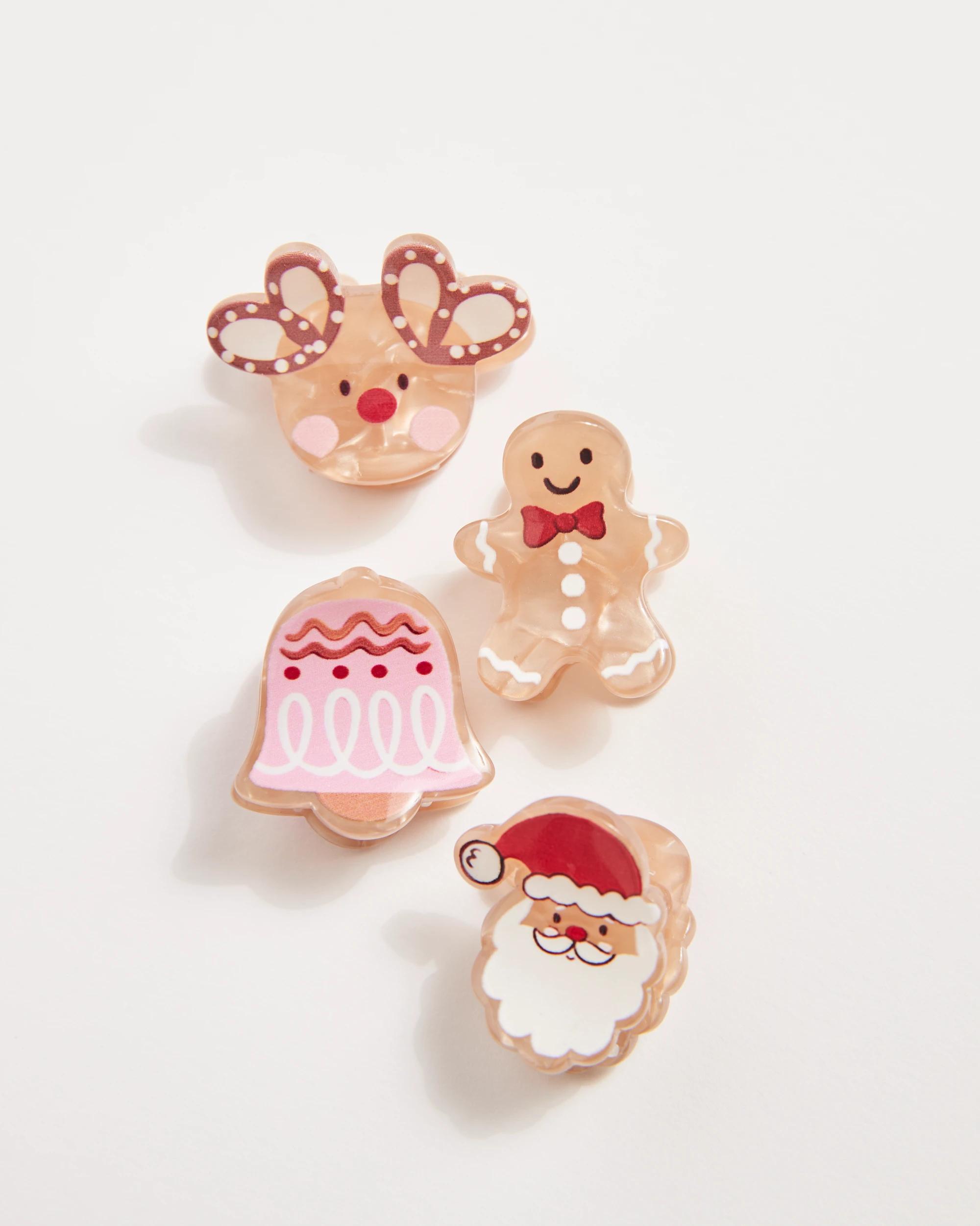 2 Target Kids 4 Pack Novelty Christmas Claw Clips MULTI, 2 of 3