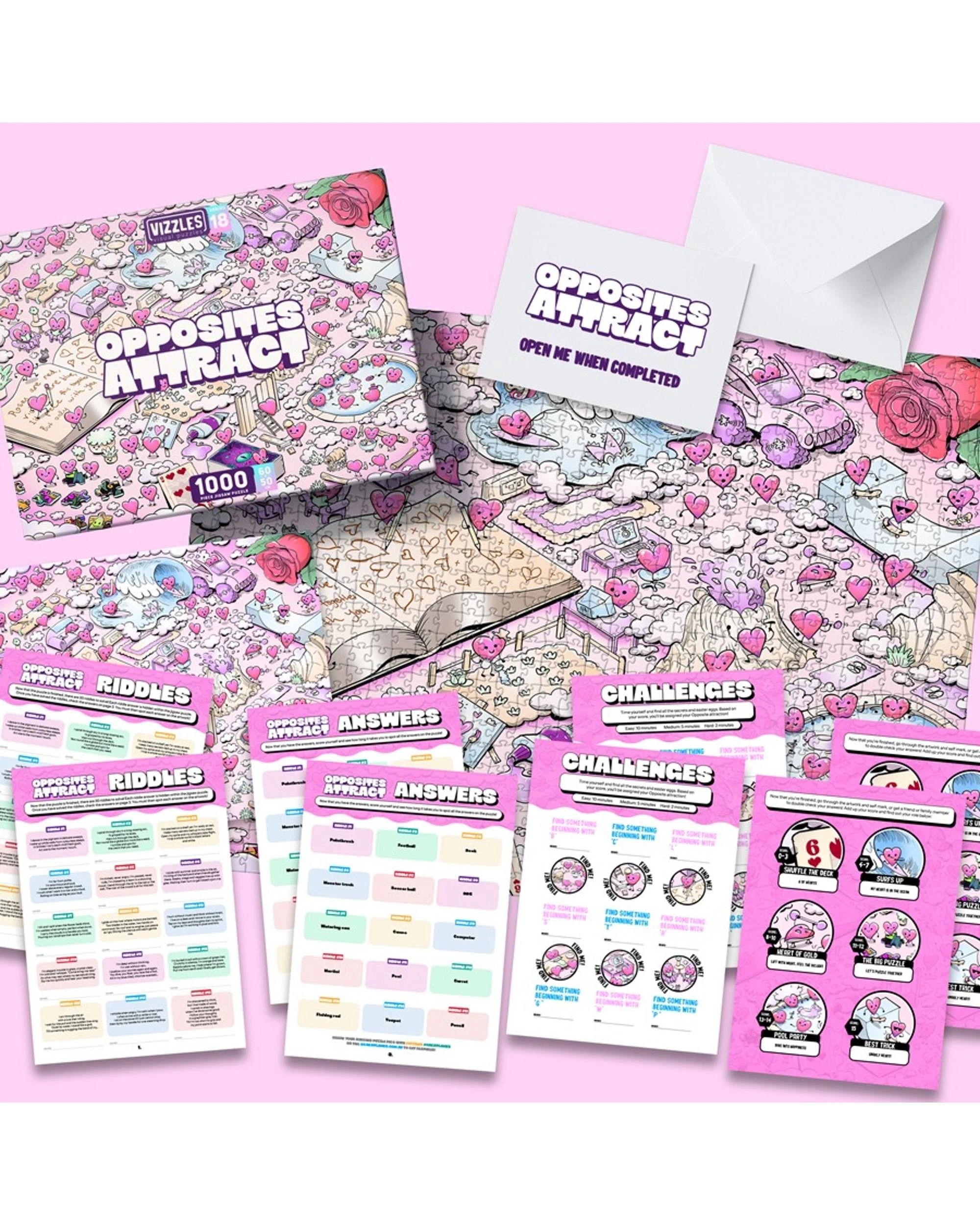 3 Vizzles Opposites Attract 1000 Piece Jigsaw Puzzle, 3 of 3