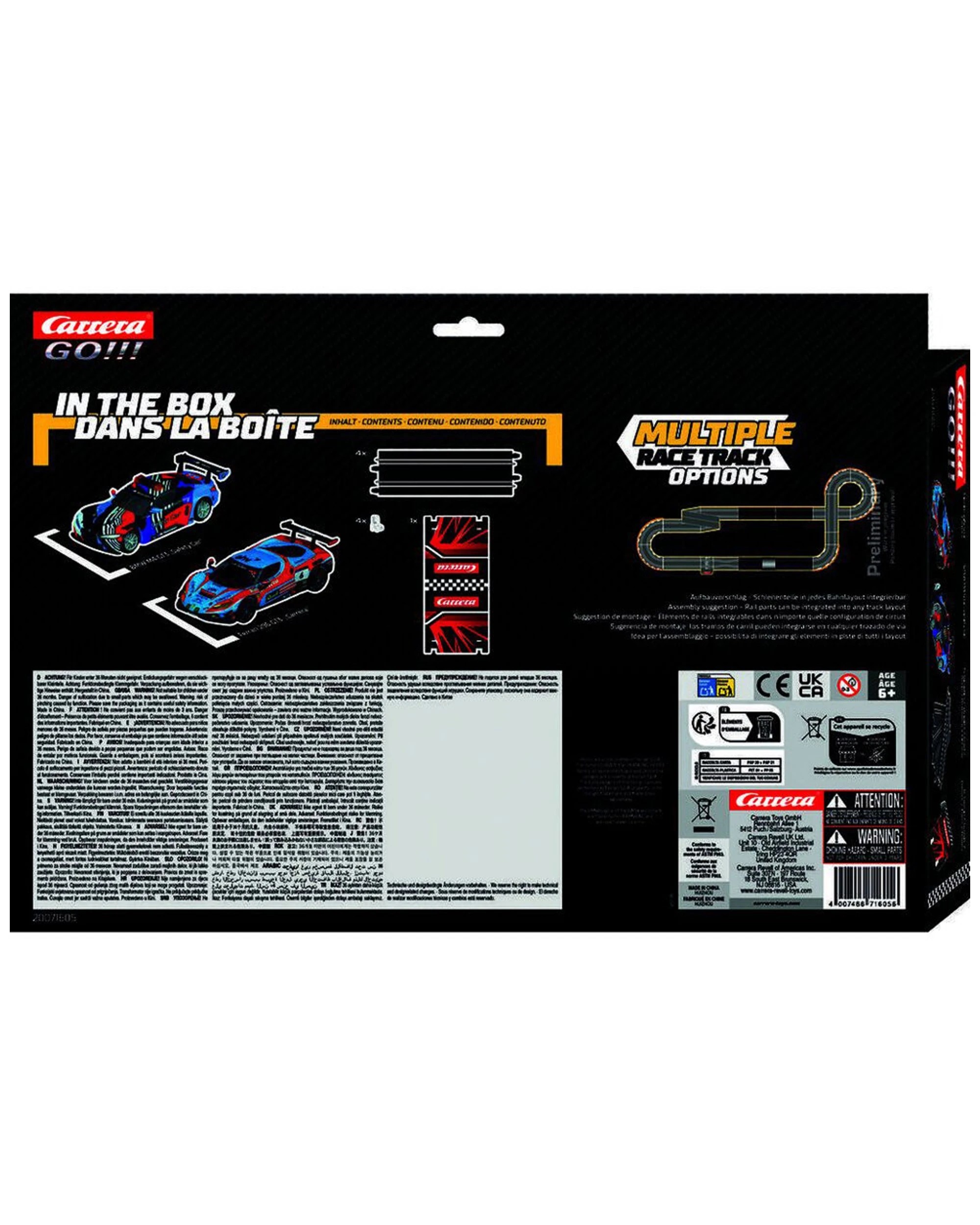 2 Carrera GT Racer Extension Pack - Slot Car Race Set - 2 Cars With Tunnel
 - black, 2 of 4