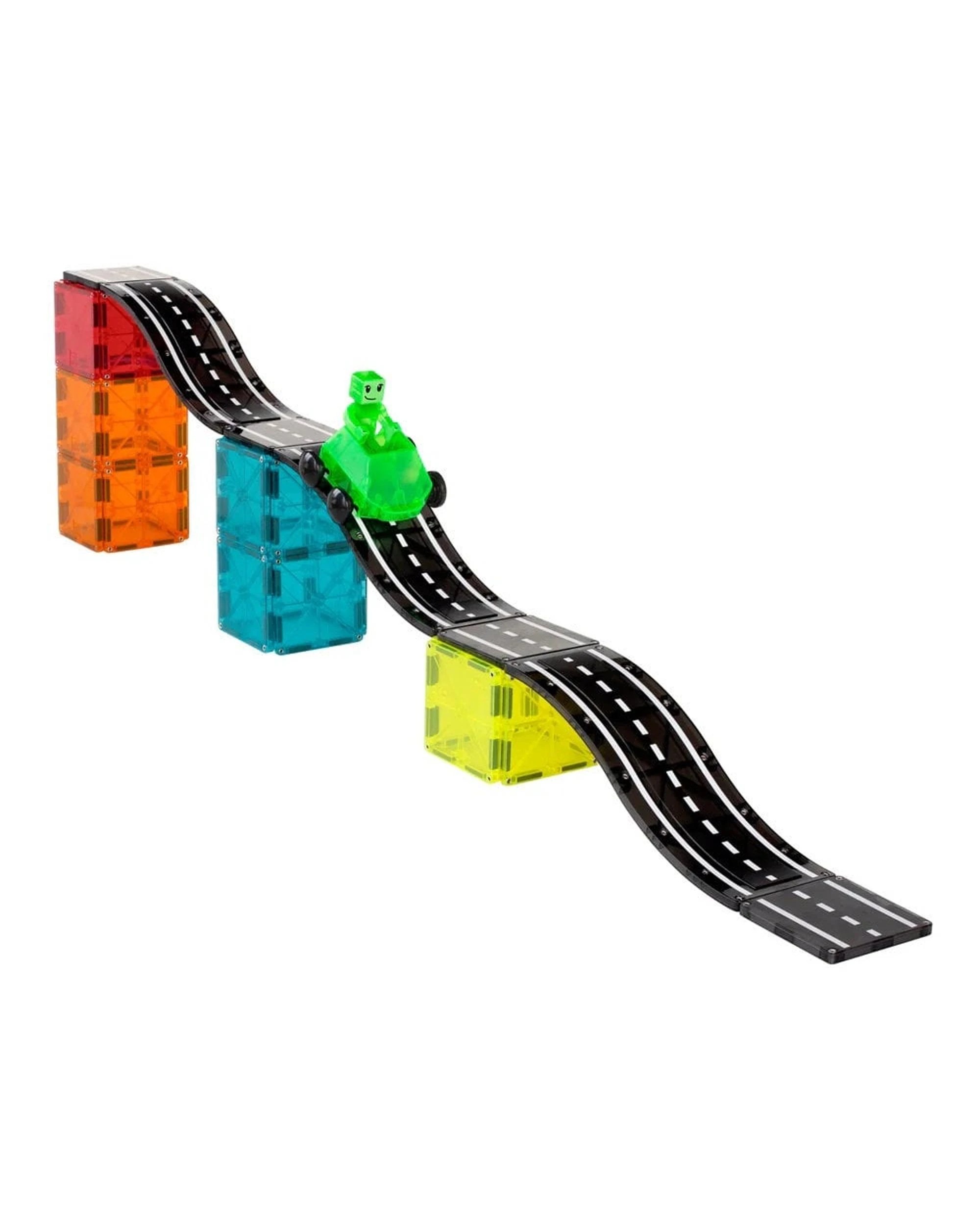 3 MAGNA-TILES Downhill Duo 40 Piece Magnetic Construction Set, 3 of 6