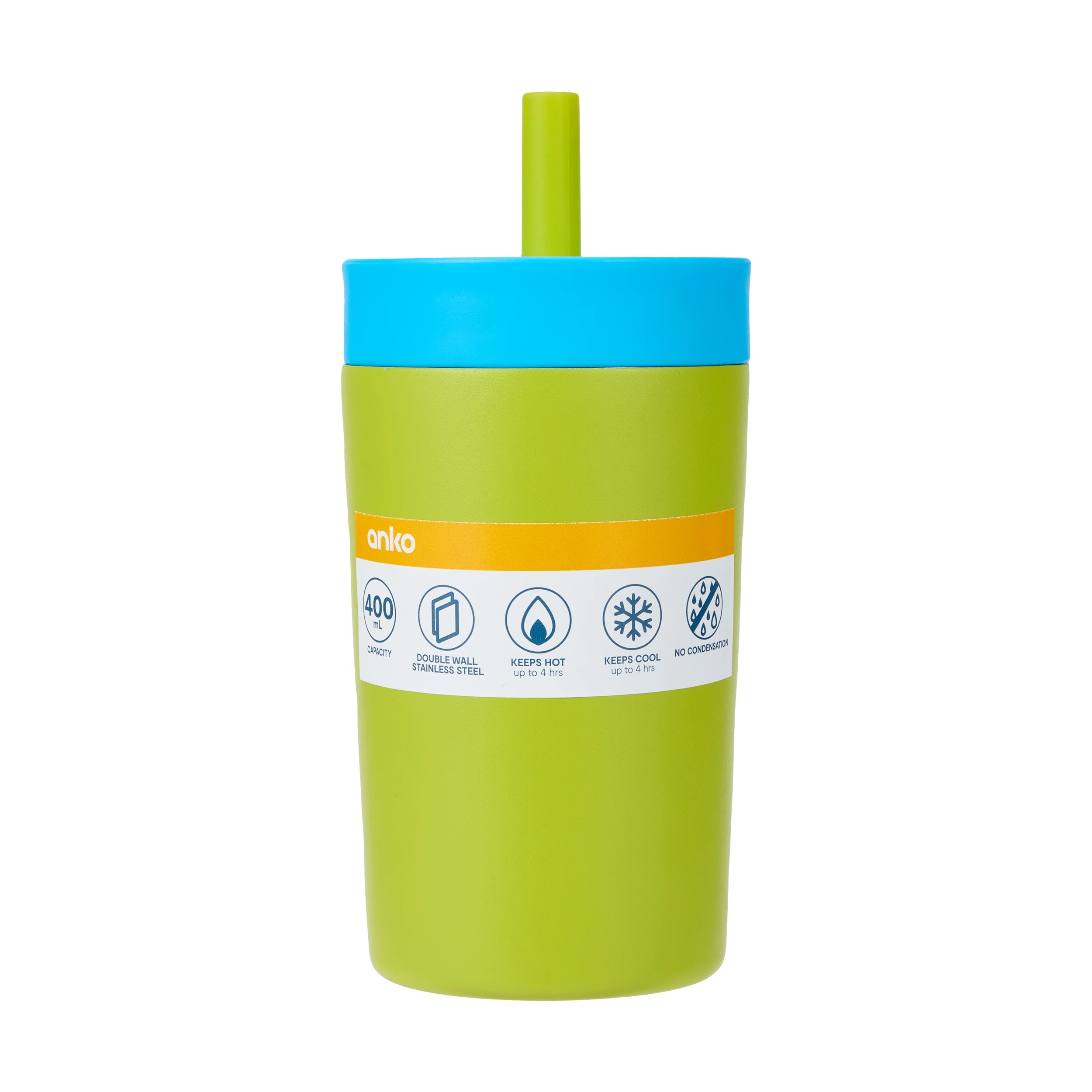 7 400ml Green and Blue Double Wall Sipper Tumbler, 7 of 7