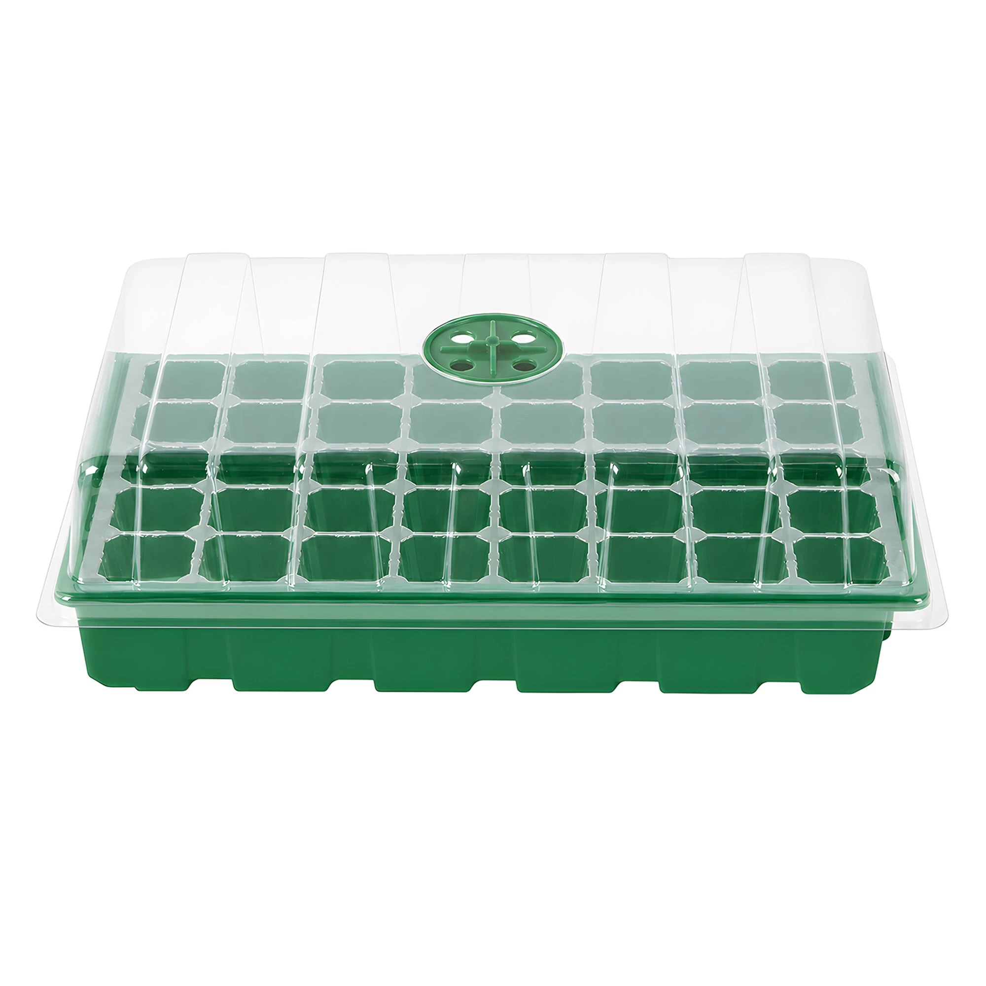 2 Toque Seedling Tray 5 Pack Greenhouse Kit With Vented Dome For Grouth Green, 2 of 8