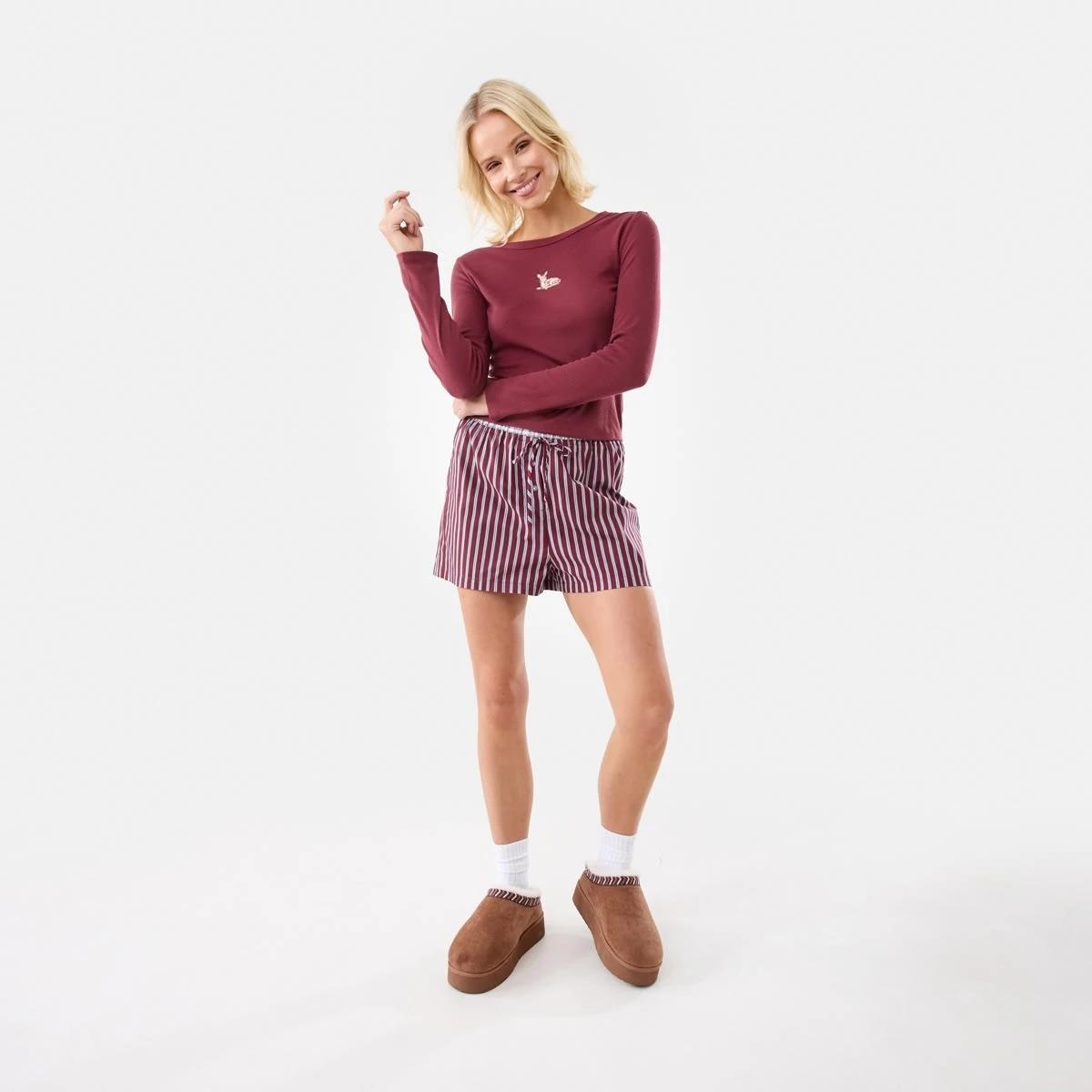 2 Contrast Waistband Woven Shorts Ruby Strp, 2 of 6