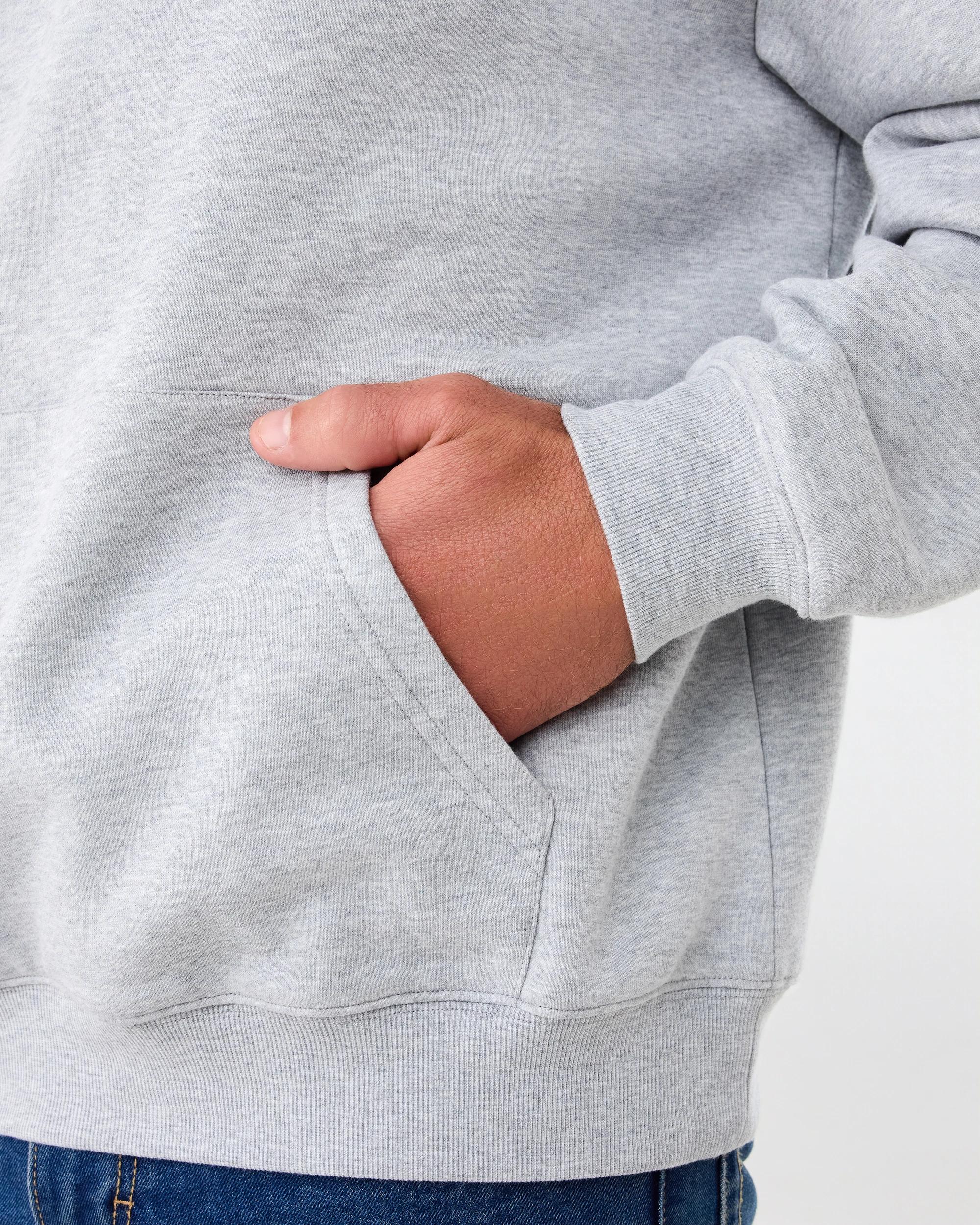 6 Relaxed Core Hoodie Gry Marle, 6 of 6