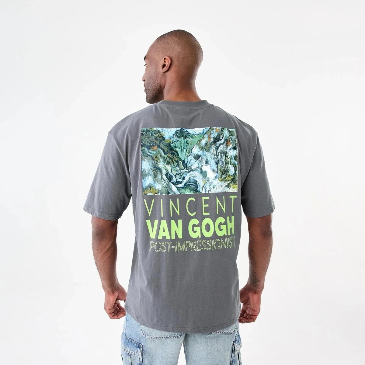 3 Vincent Van Gogh License Oversized T-shirt SEAL GREY, 3 of 6