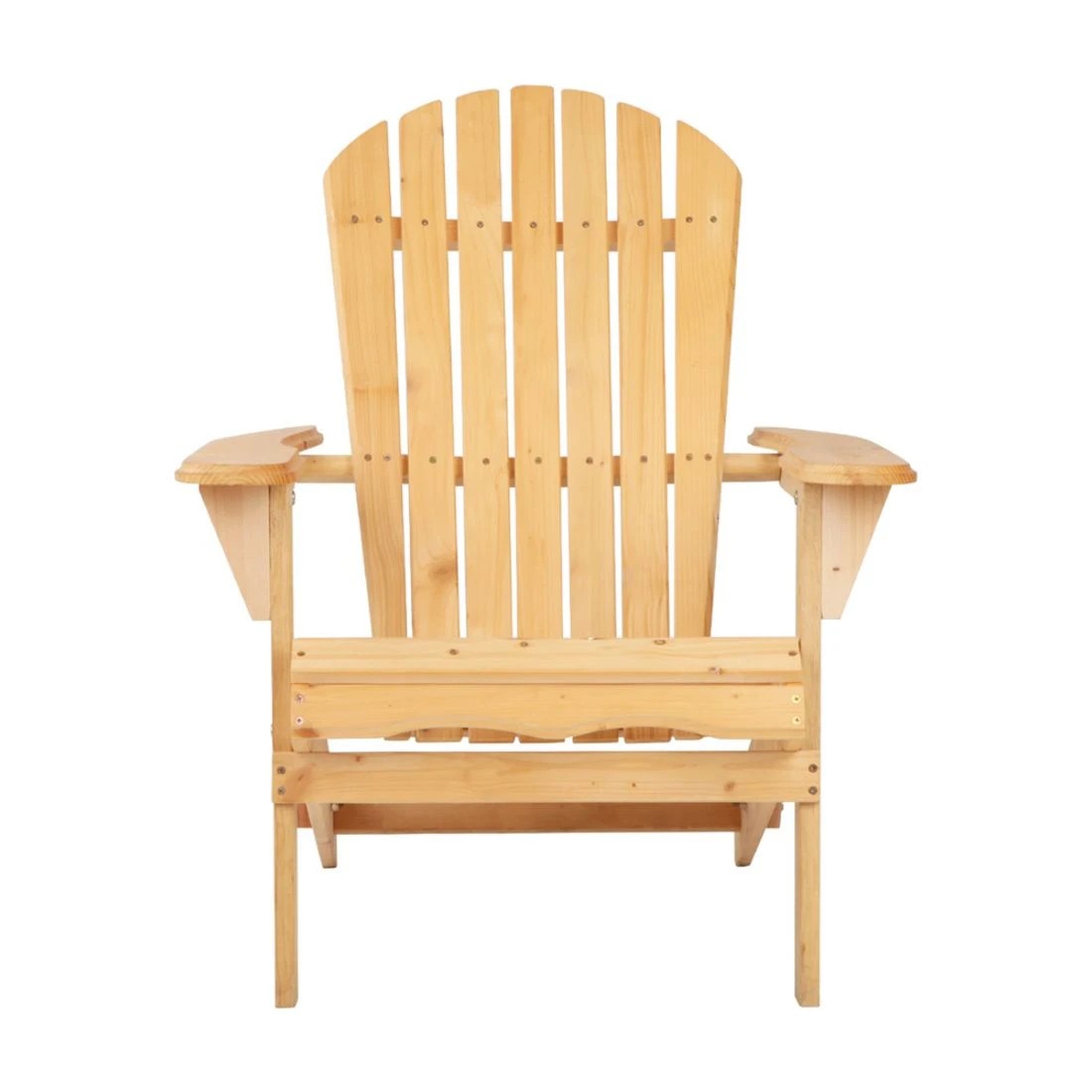 4 Gardeon Adirondack Outdoor Chairs - Brown, 4 of 10